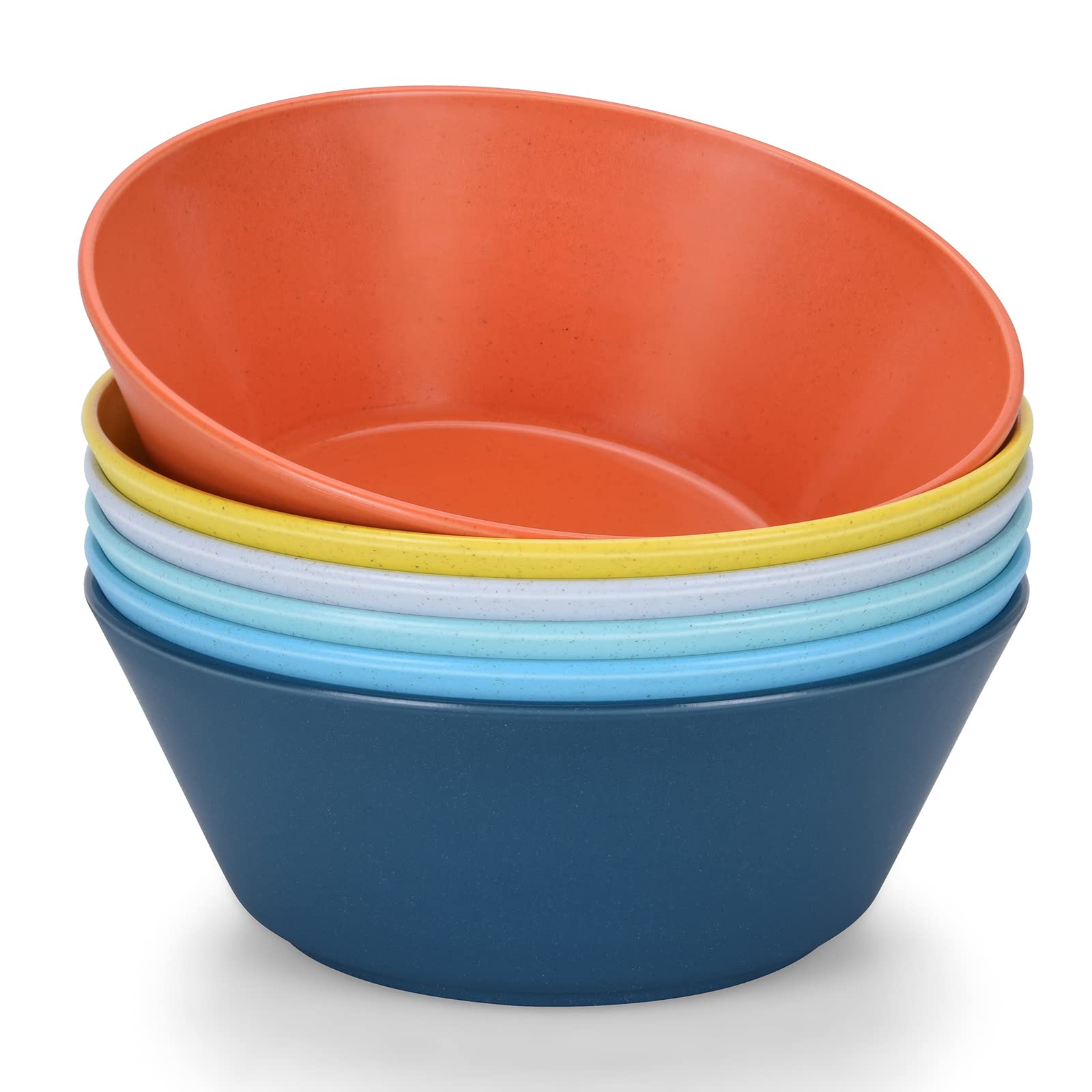 Wheat Straw Unbreakable Salad Bowls (Set of 6)