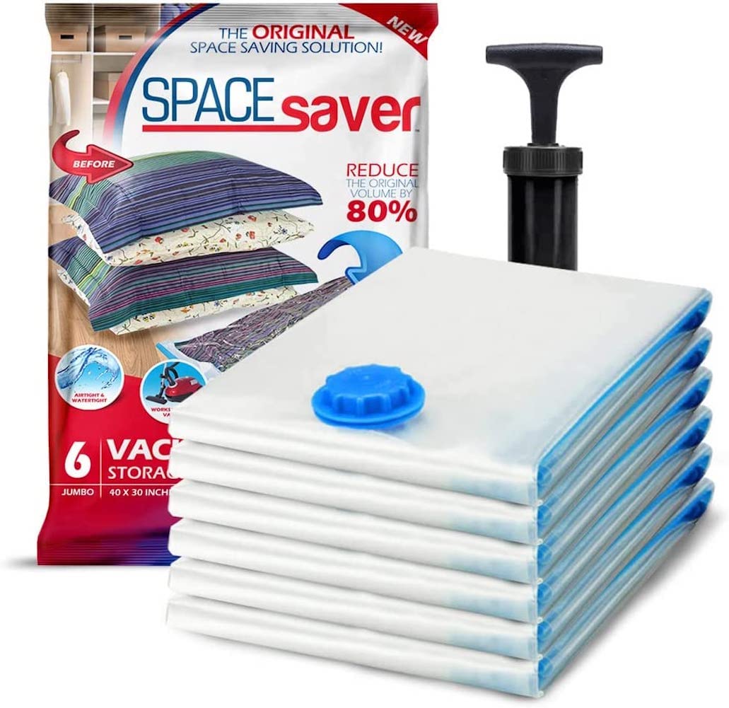 6-Pack Jumbo Vacuum Storage Bags