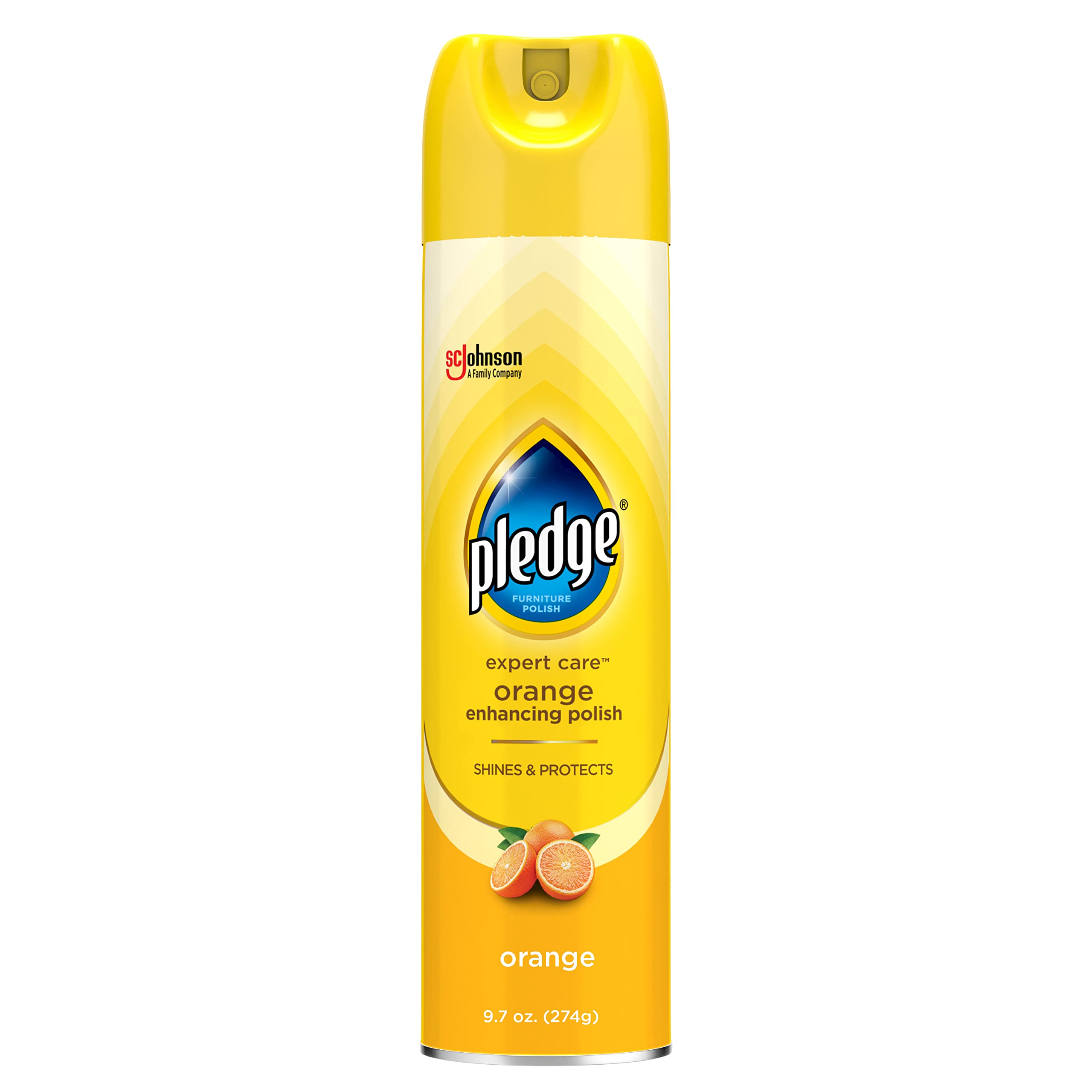 Pledge Enhancing Polish Spray, Orange (9.7 oz)