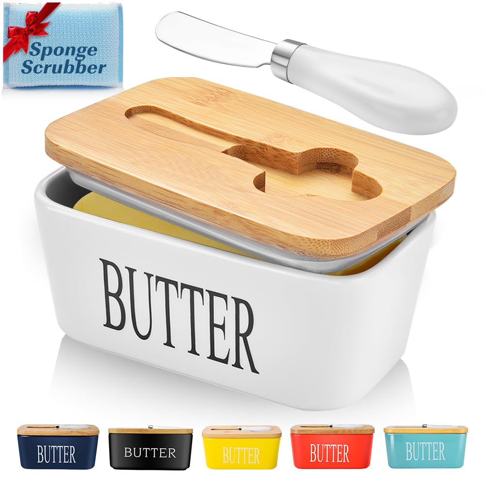 Ceramic Butter Dish with Silicone Seal