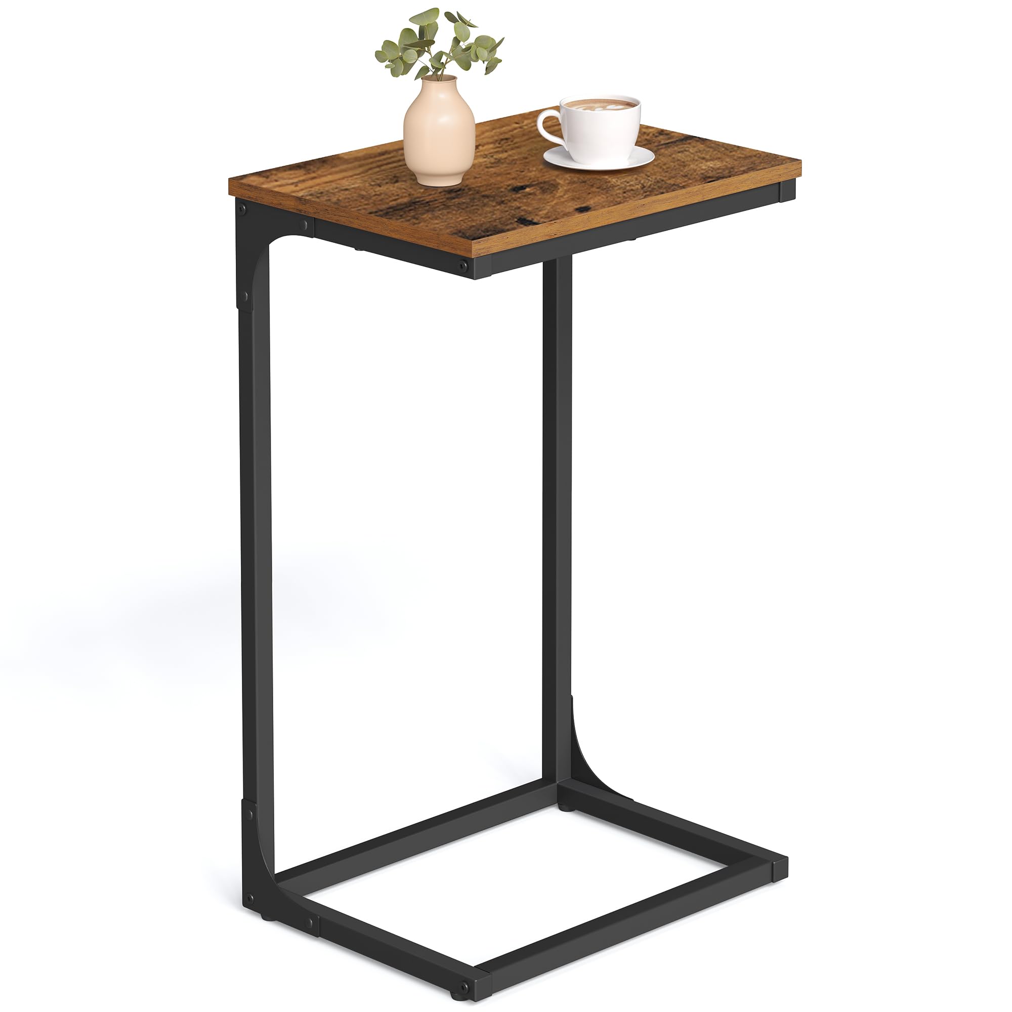 VASAGLE C-Shaped End Table