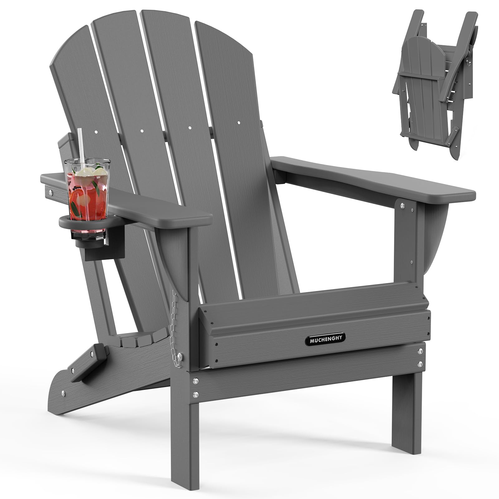 MUCHENGHY Folding Adirondack Chair