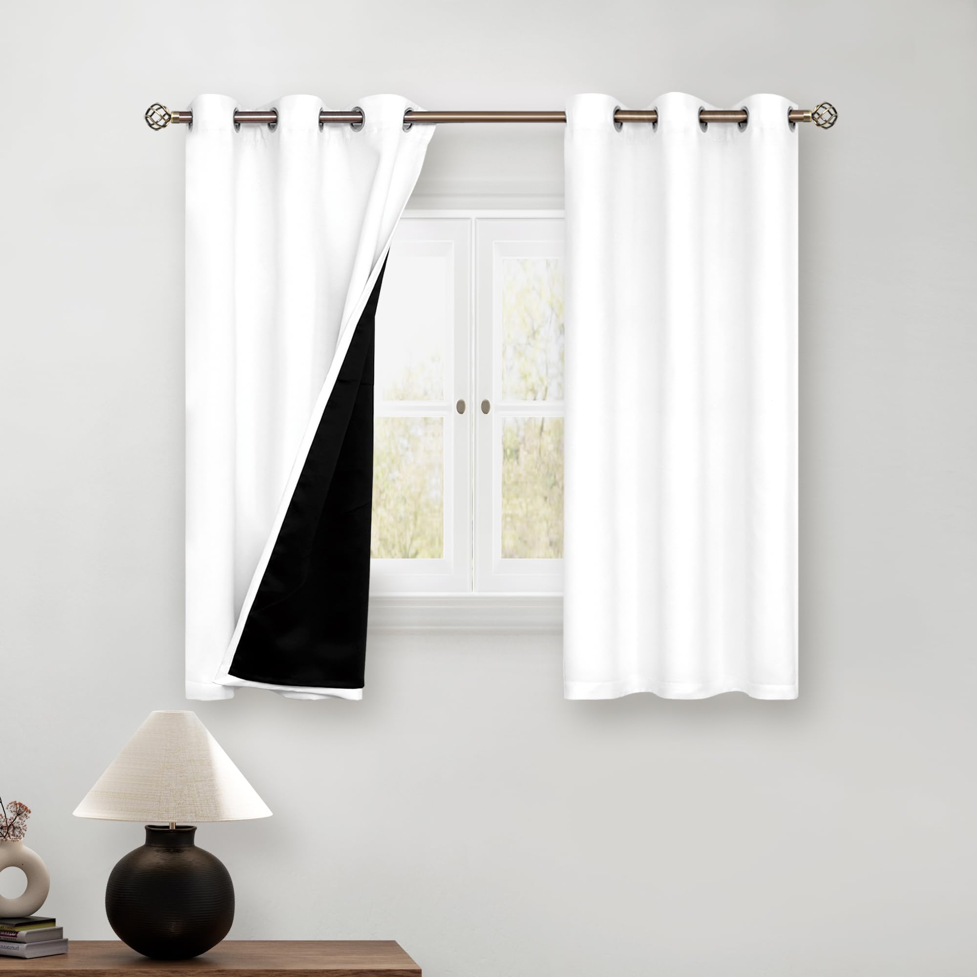 BGment Short 100% Blackout Curtains