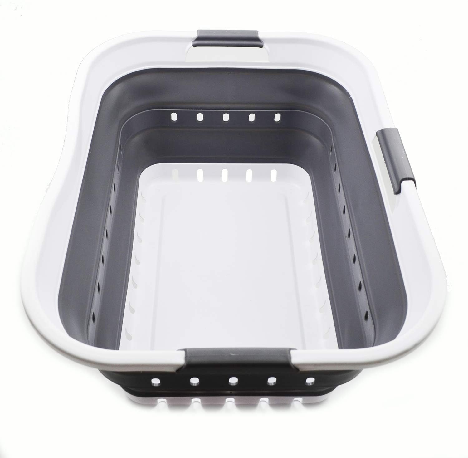 SAMMART 42L Collapsible Plastic Laundry Basket