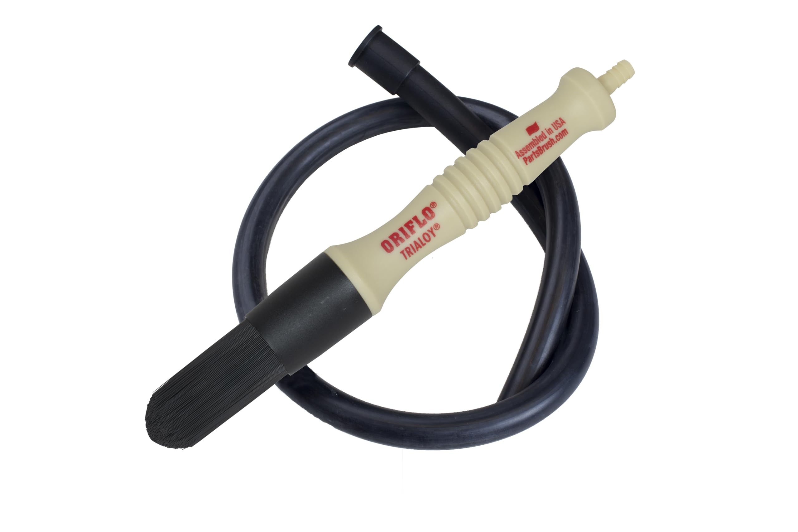 Parts Brush™ Oriflo with Hose (#OR101H) – Flow-Thru Parts Washer Brush with 28” Hose