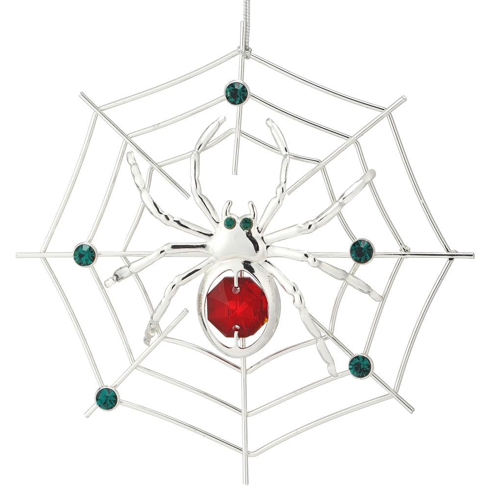 Matashi Silver-Plated Spider Ornament