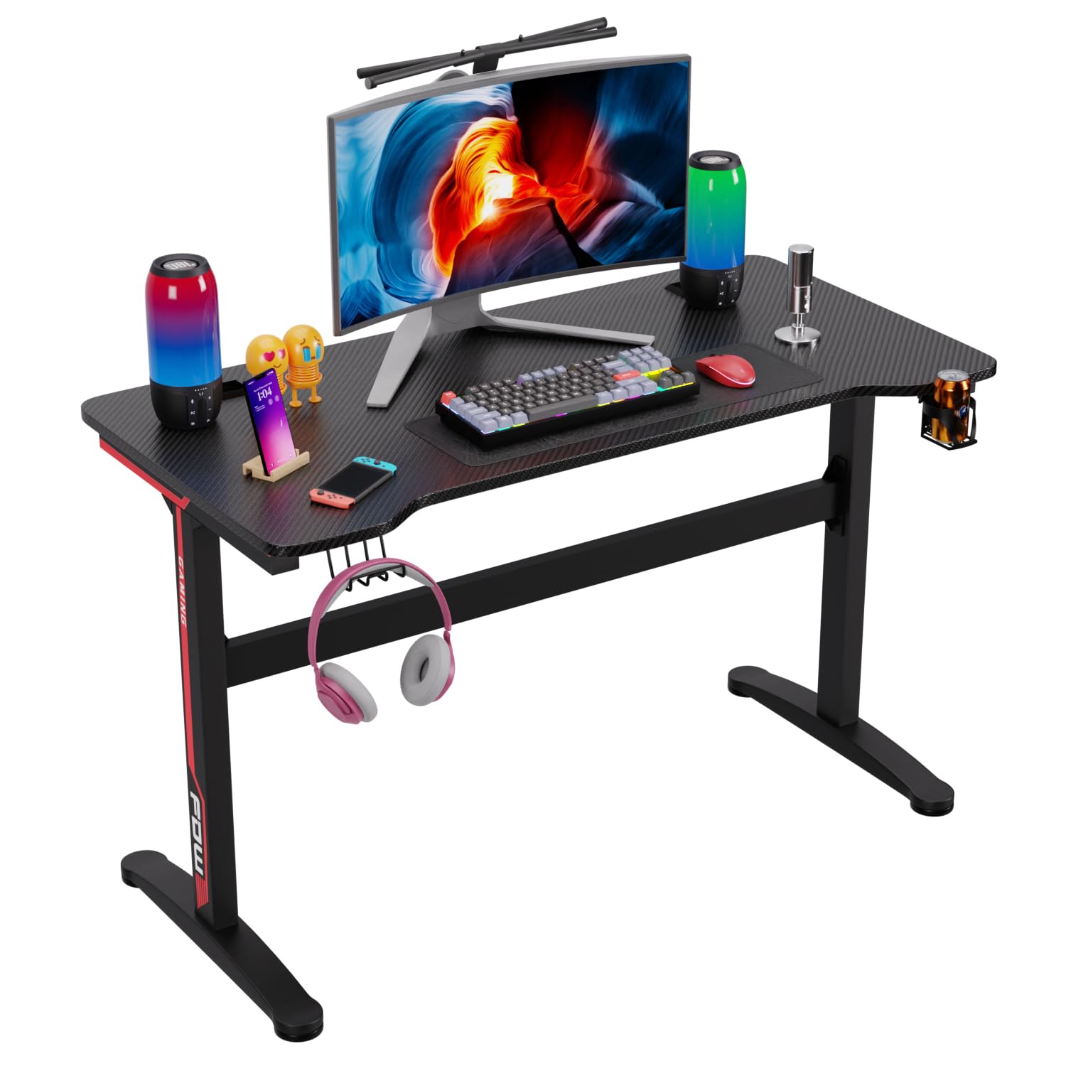 FDW 47in Racing-Style Gaming Desk