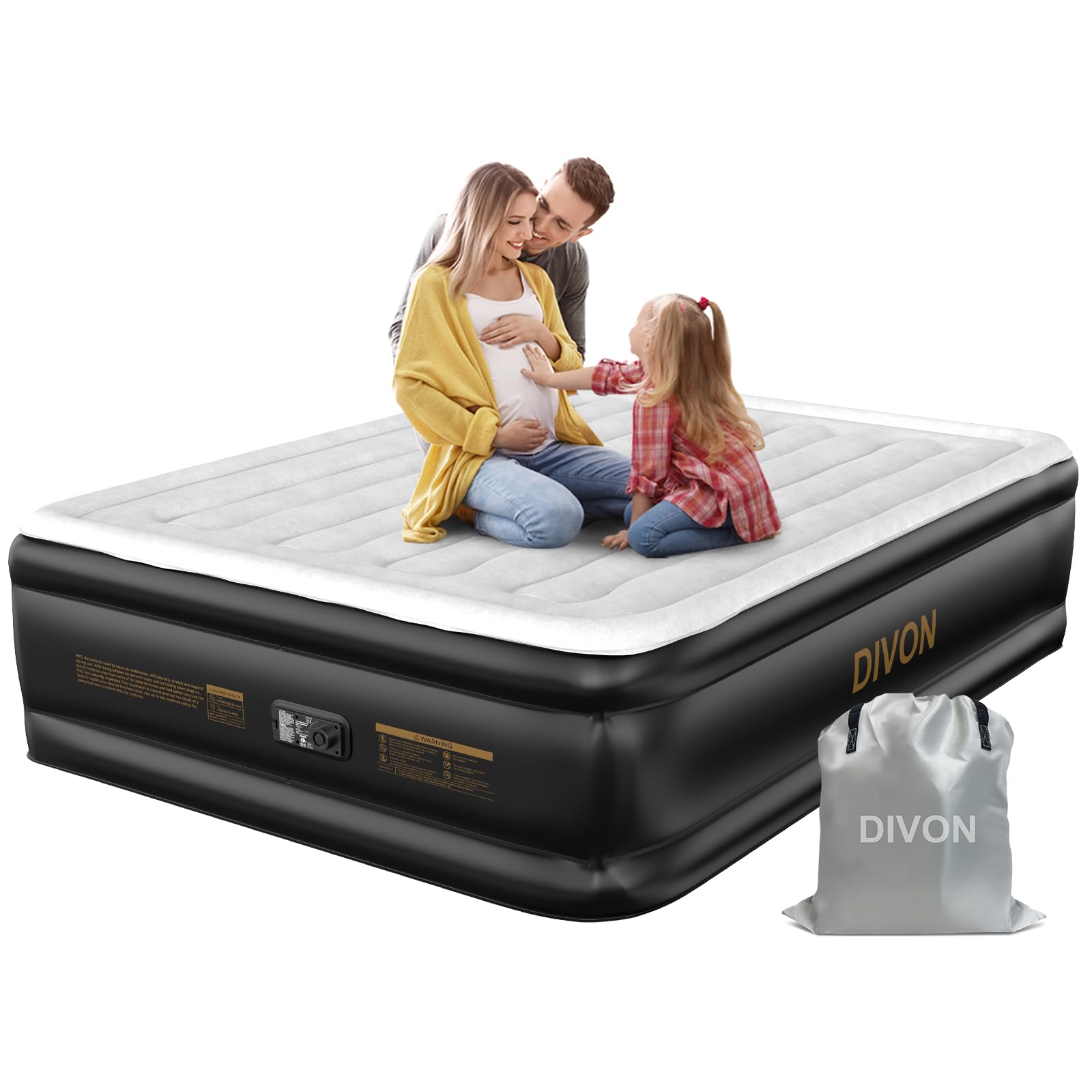 DIVON Queen Air Mattress with Wave Pattern