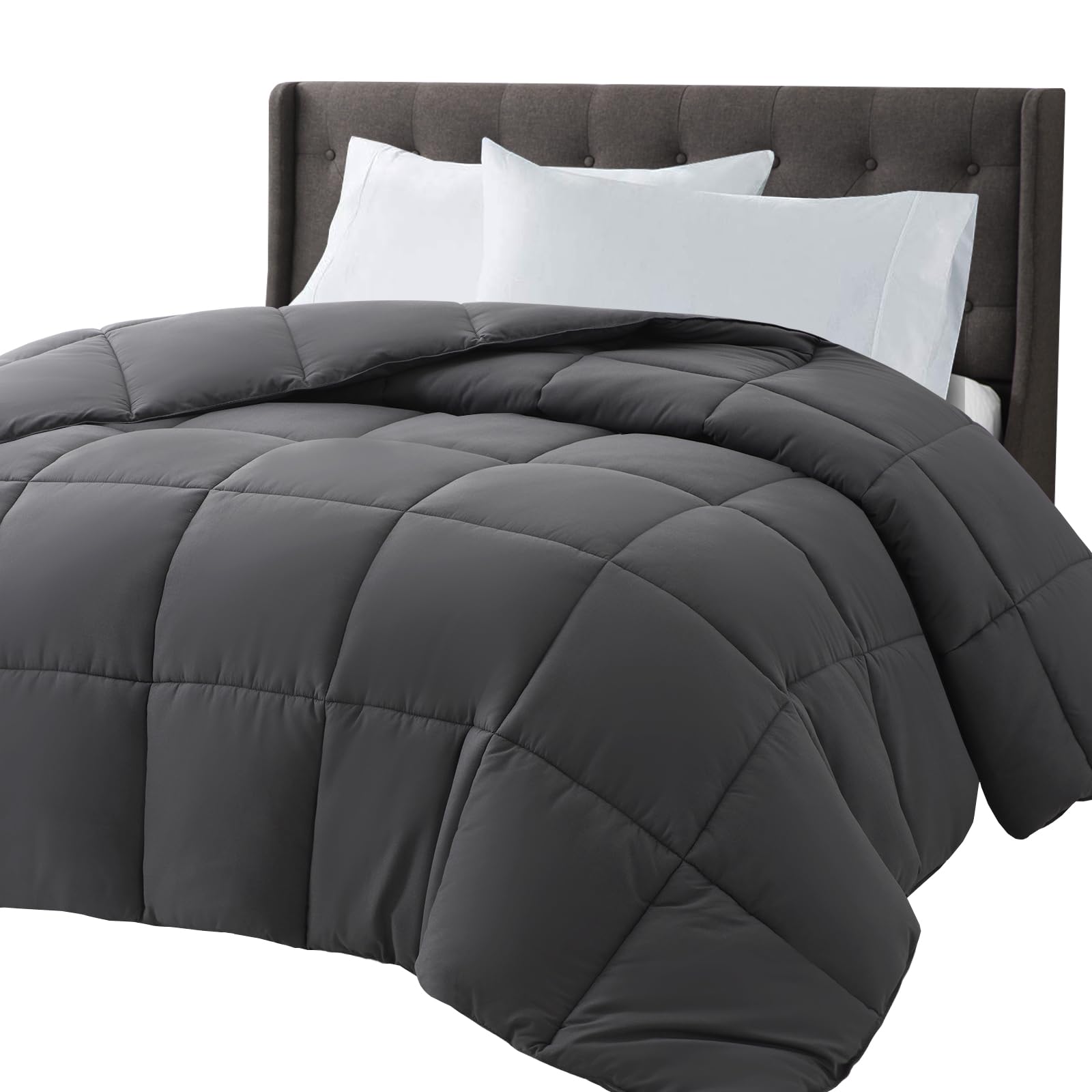 COHOME Premium King Comforter — Brushed Fabric, Anti‑Clump, All‑Season (King)