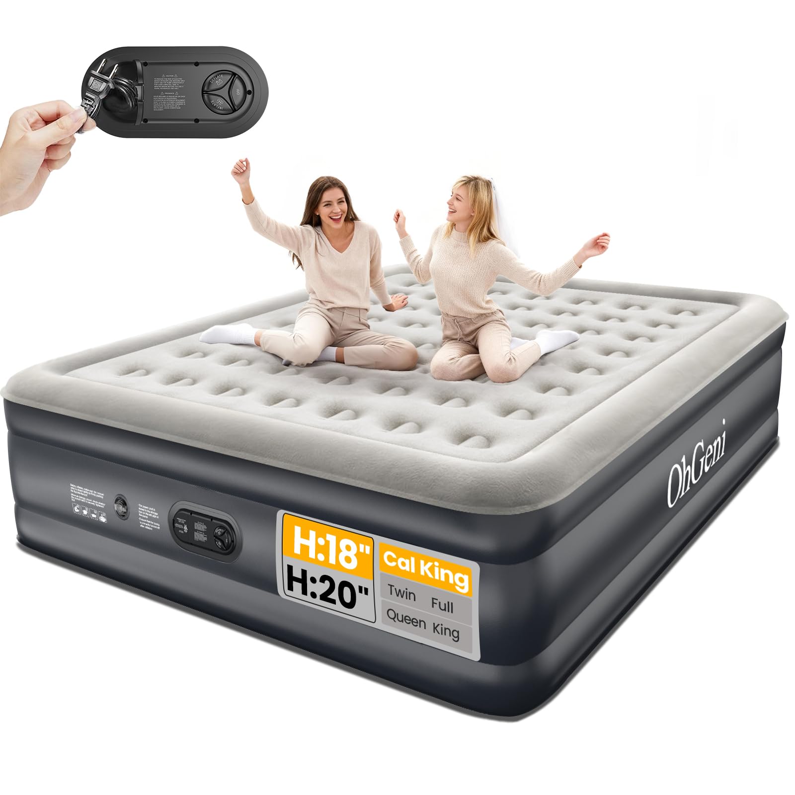 OhGeni California King Air Mattress