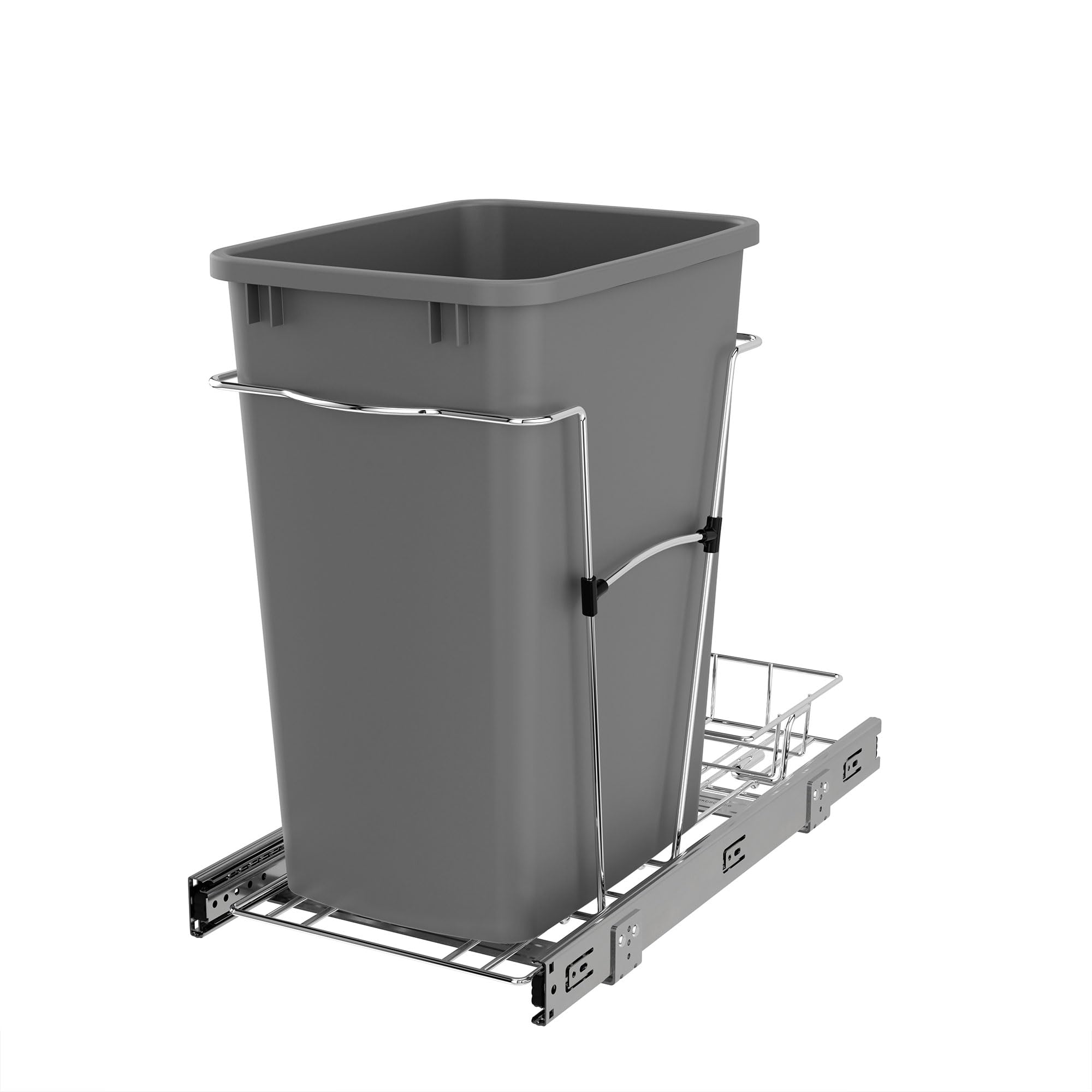 Rev-A-Shelf Pullout Trash Can — Single 35 Qt Pullout with Full Extension Slide