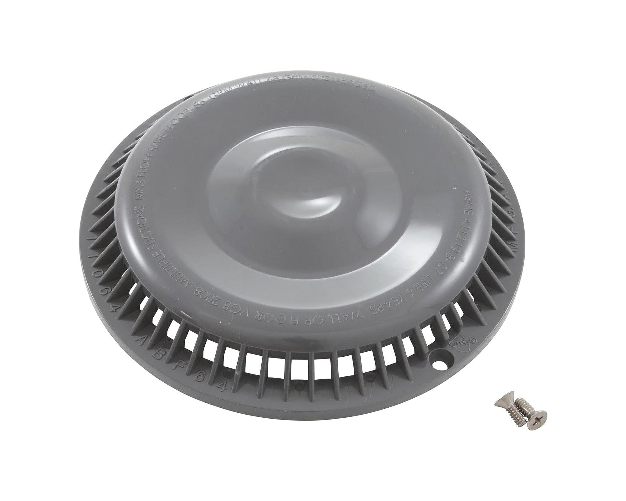 Afras Anti-Vortex Drain Cover 7.375 inch - Light Grey