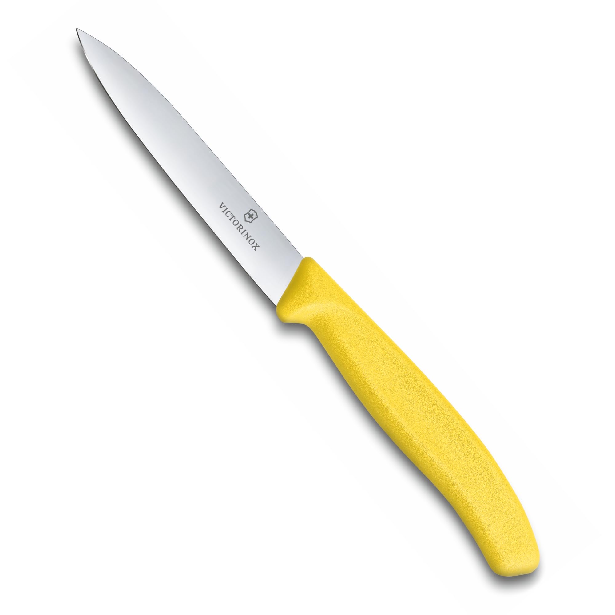 Victorinox Swiss Classic Paring Knife — 3.9" Straight Blade, Yellow Handle