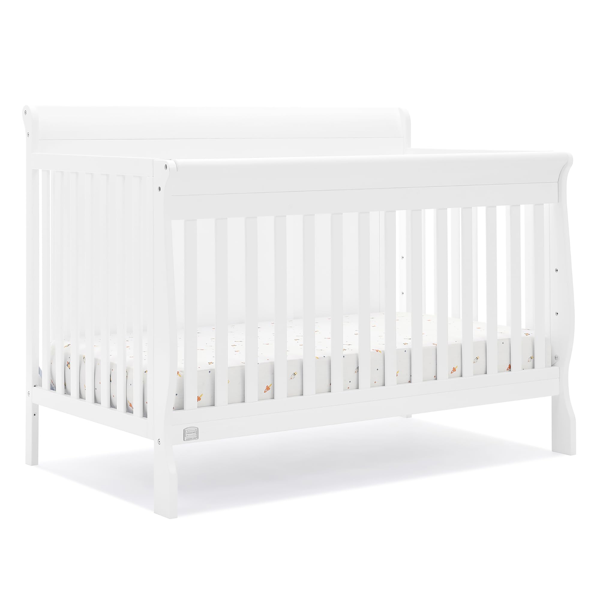 Simmons Kids Carter 6-in-1 Convertible Crib (Bianca White)
