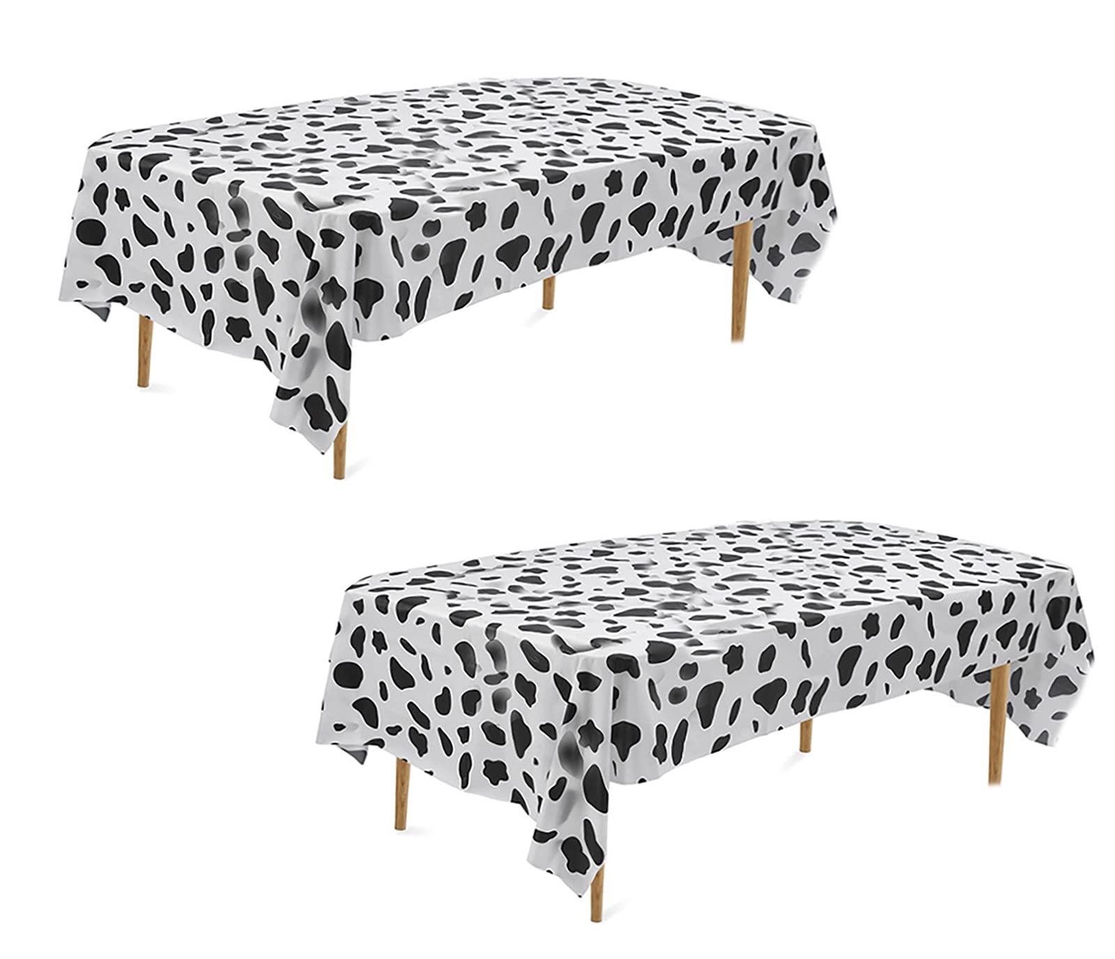 Yansanido Black & White Cow Print Tablecloth