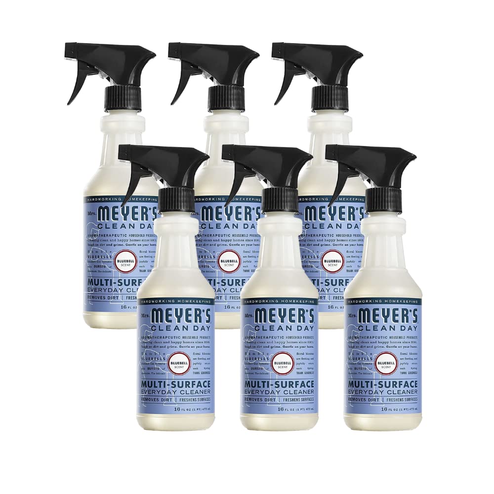 Mrs. MEYER'S All-Purpose Cleaner Spray, Bluebell, 16 fl. oz. (Pack of 6)