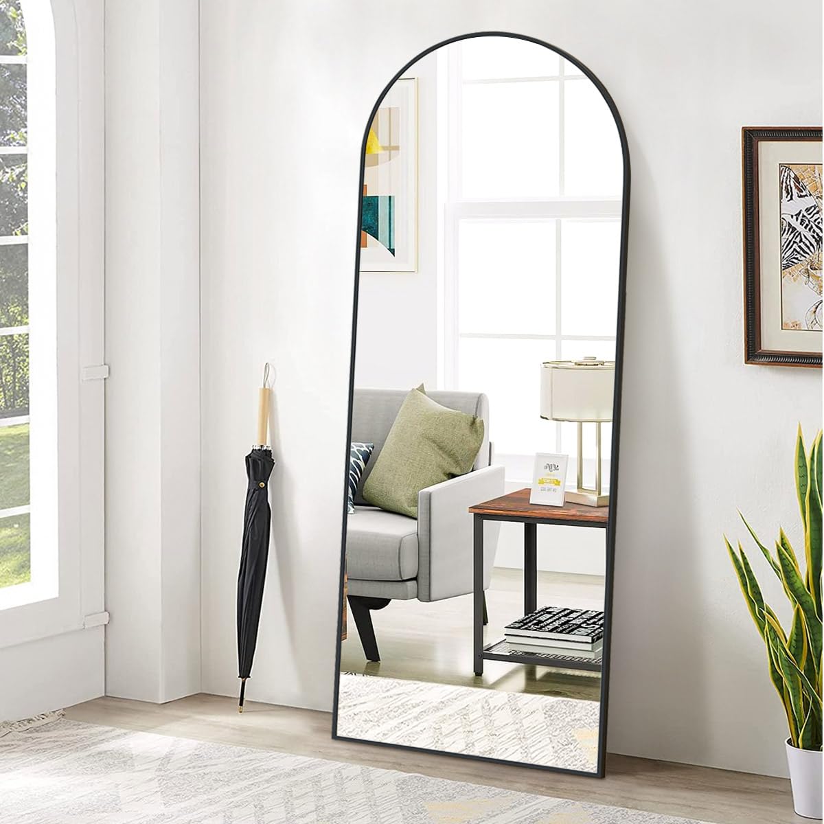 BEAUTYPEAK Arch Wide Full-Length Mirror