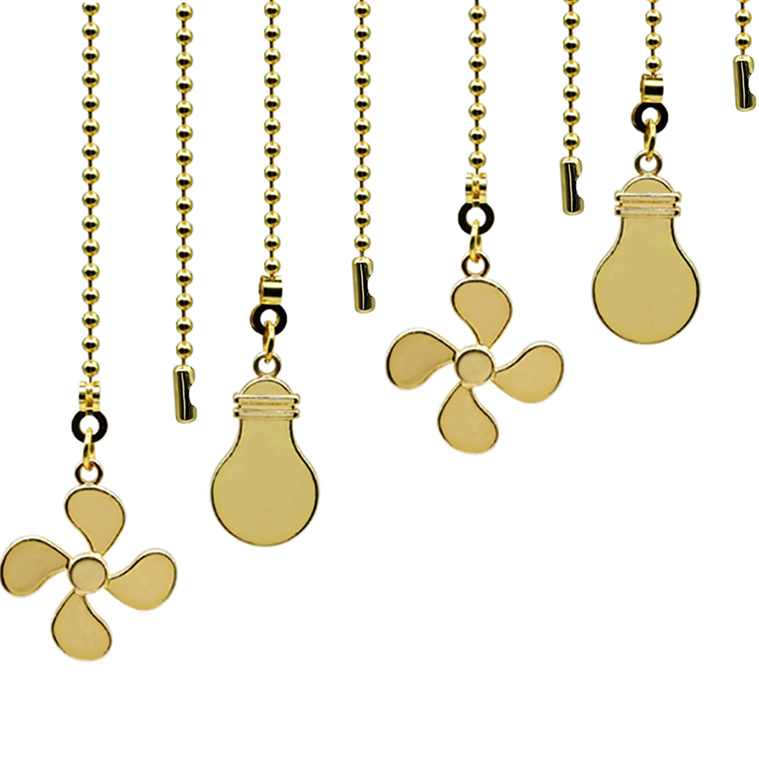 Brass Fan Pull Chain Extender Set
