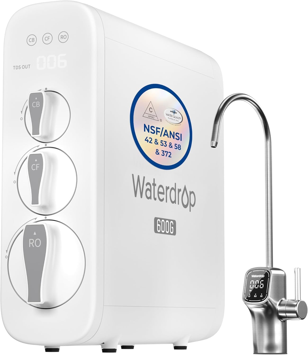 Waterdrop G3P600 Tankless RO