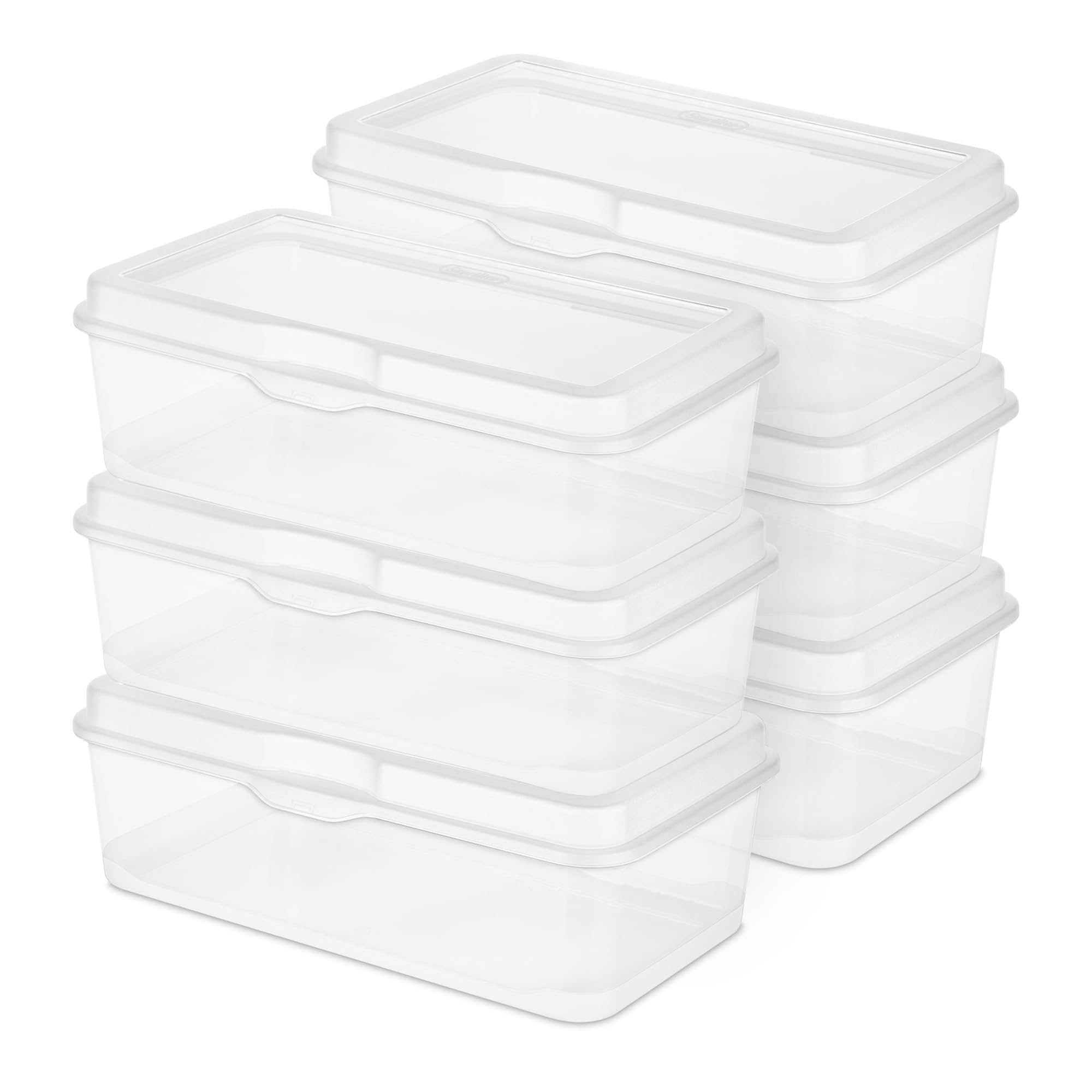Sterilite Large FlipTop Storage Boxes (6-Pack)