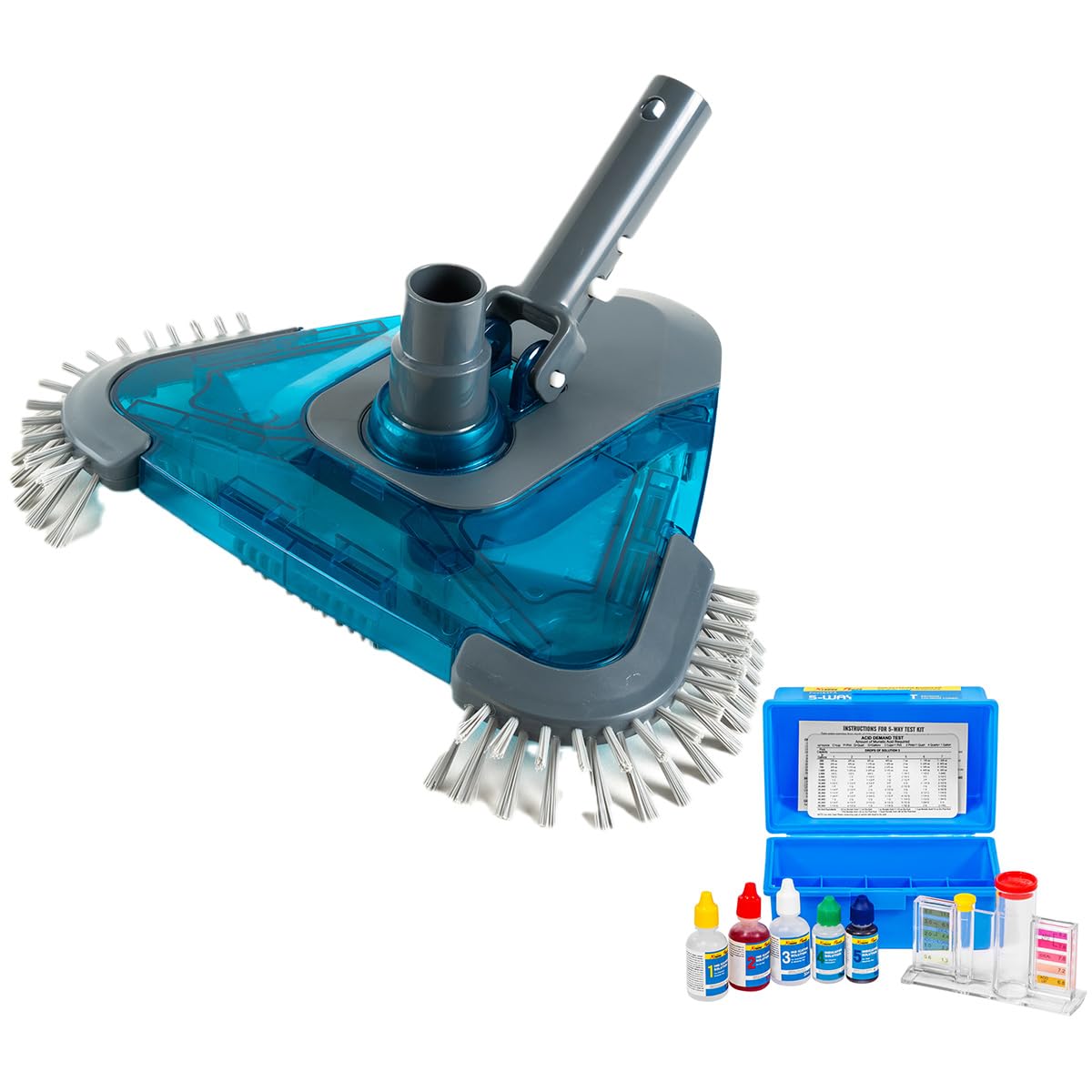 XtremepowerUS Triangle Vacuum Head & Test Kit