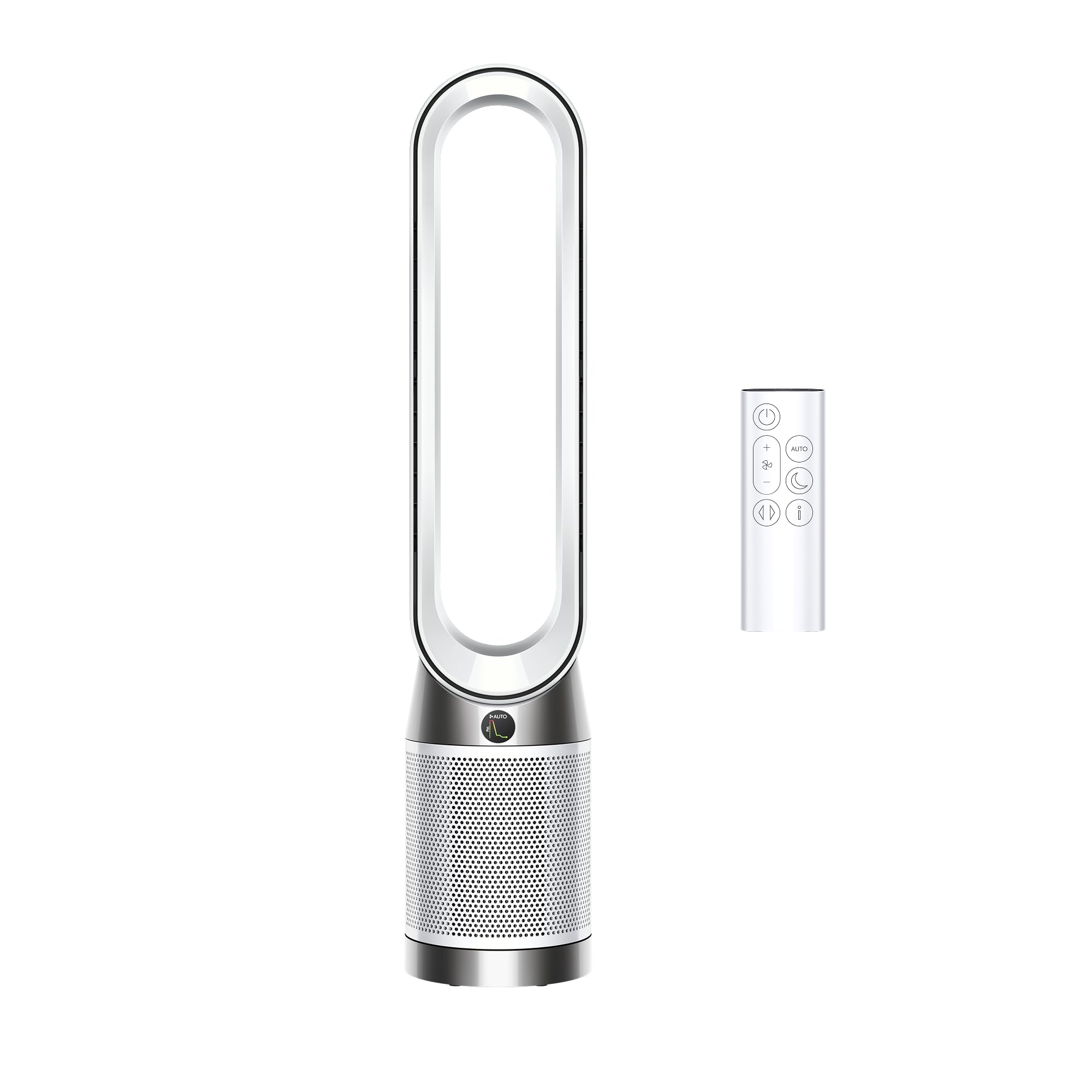 Dyson Purifier Cool PC1, HEPA Air Purifier Tower Fan, App and remote controlled, 350° oscillation, 10 levels, bladeless (White)