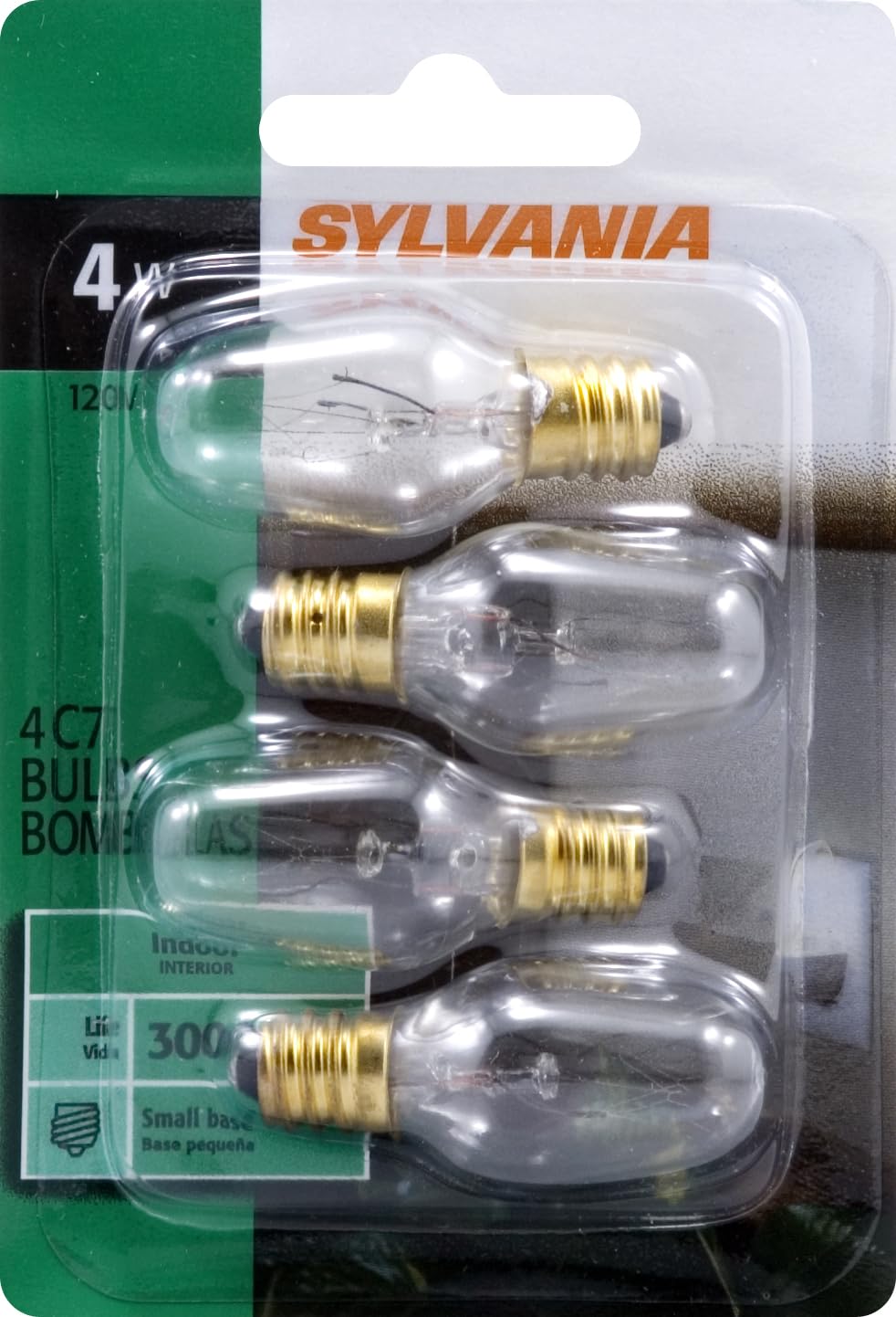 Sylvania 4W C7 Clear Night Light Bulb