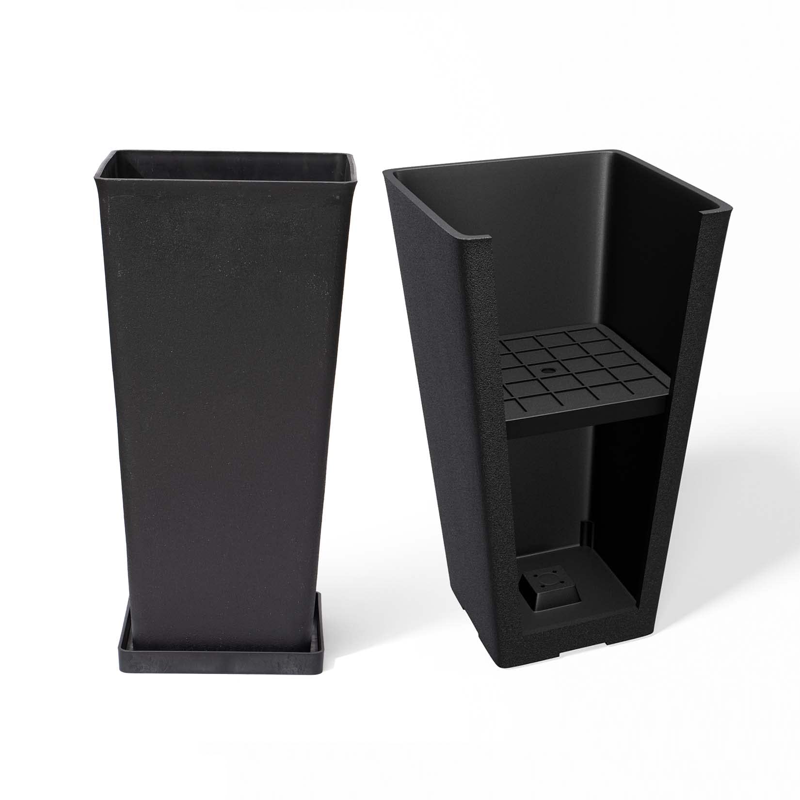 LA JOLIE MUSE 20in Square Tall Planters (Set of 2)