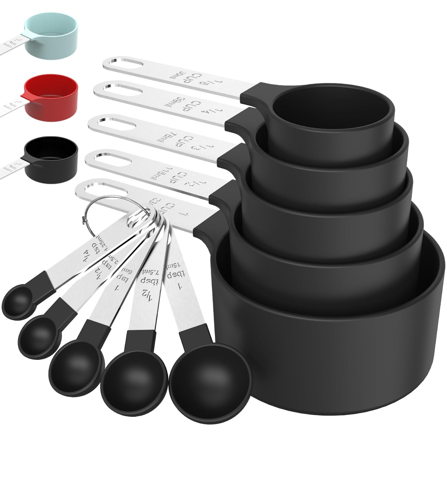 TILUCK Stackable Measuring Cups & Spoons (10-piece)