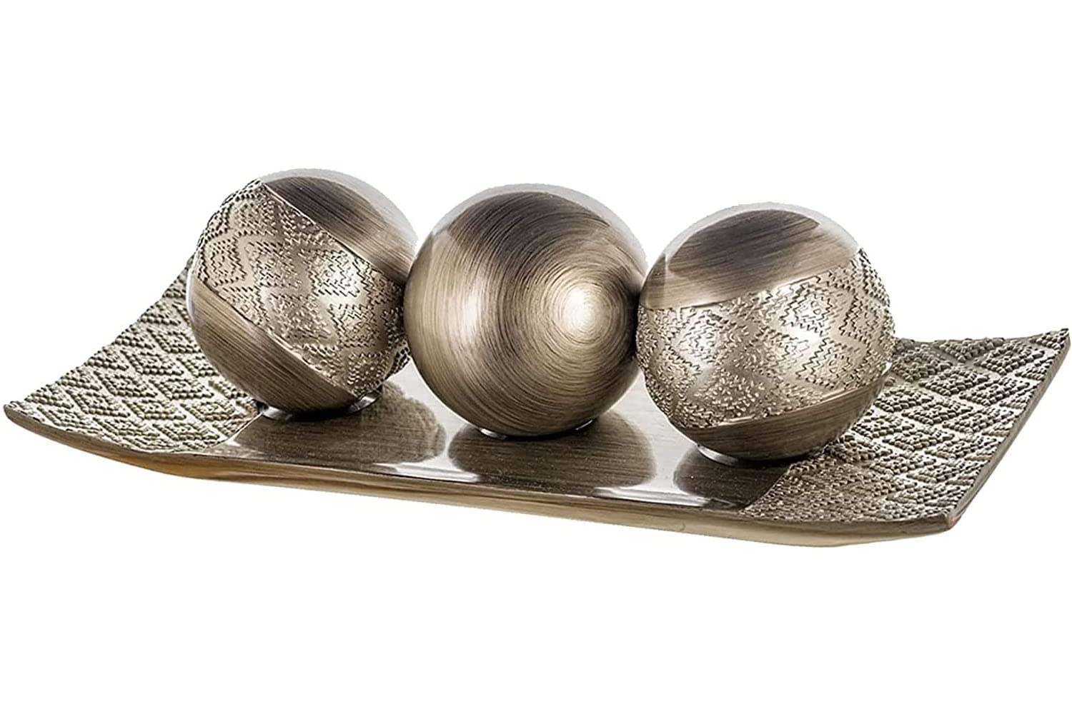Creative Scents Silver Tray & Orb Set