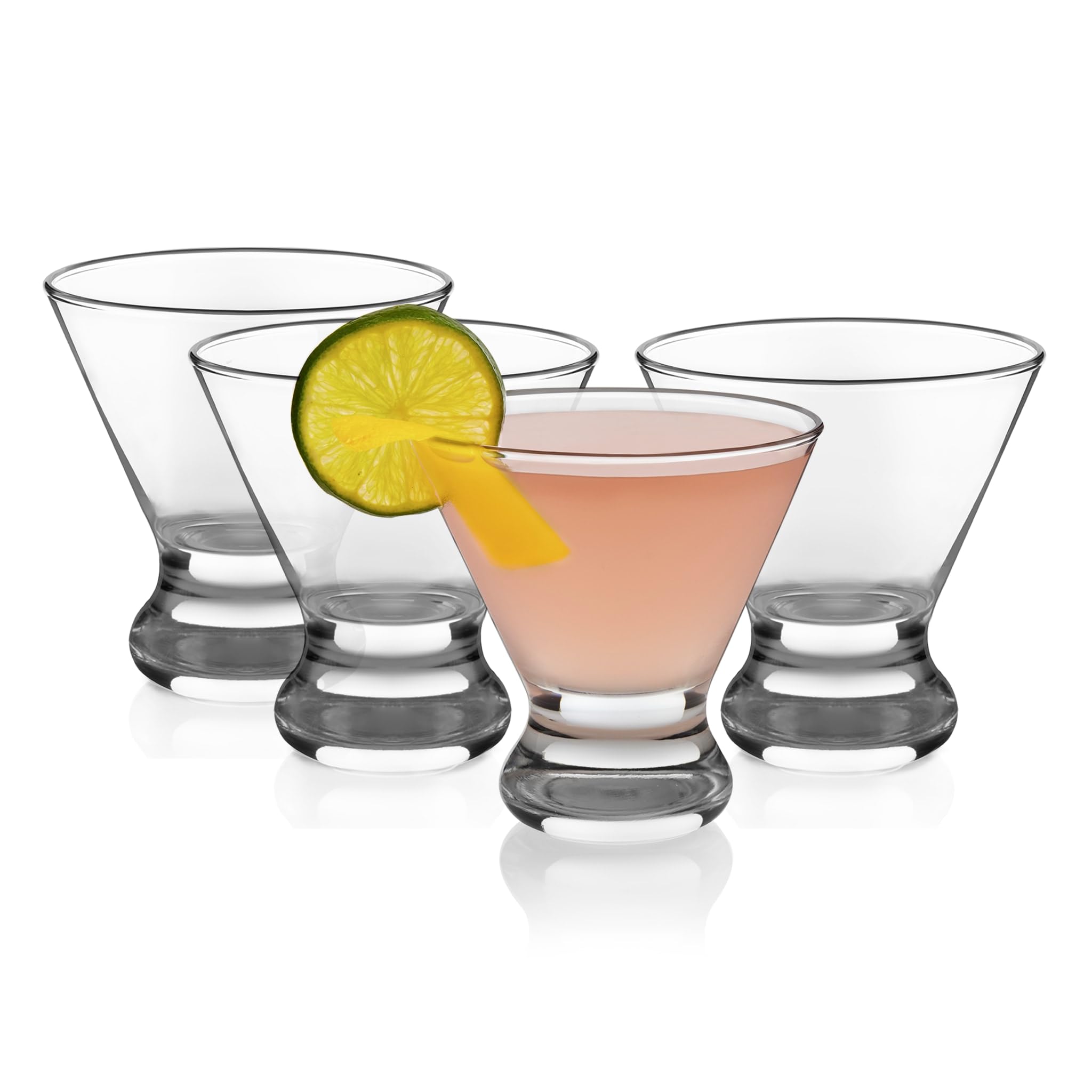 Libbey Cosmopolitan Stemless Martini Glasses