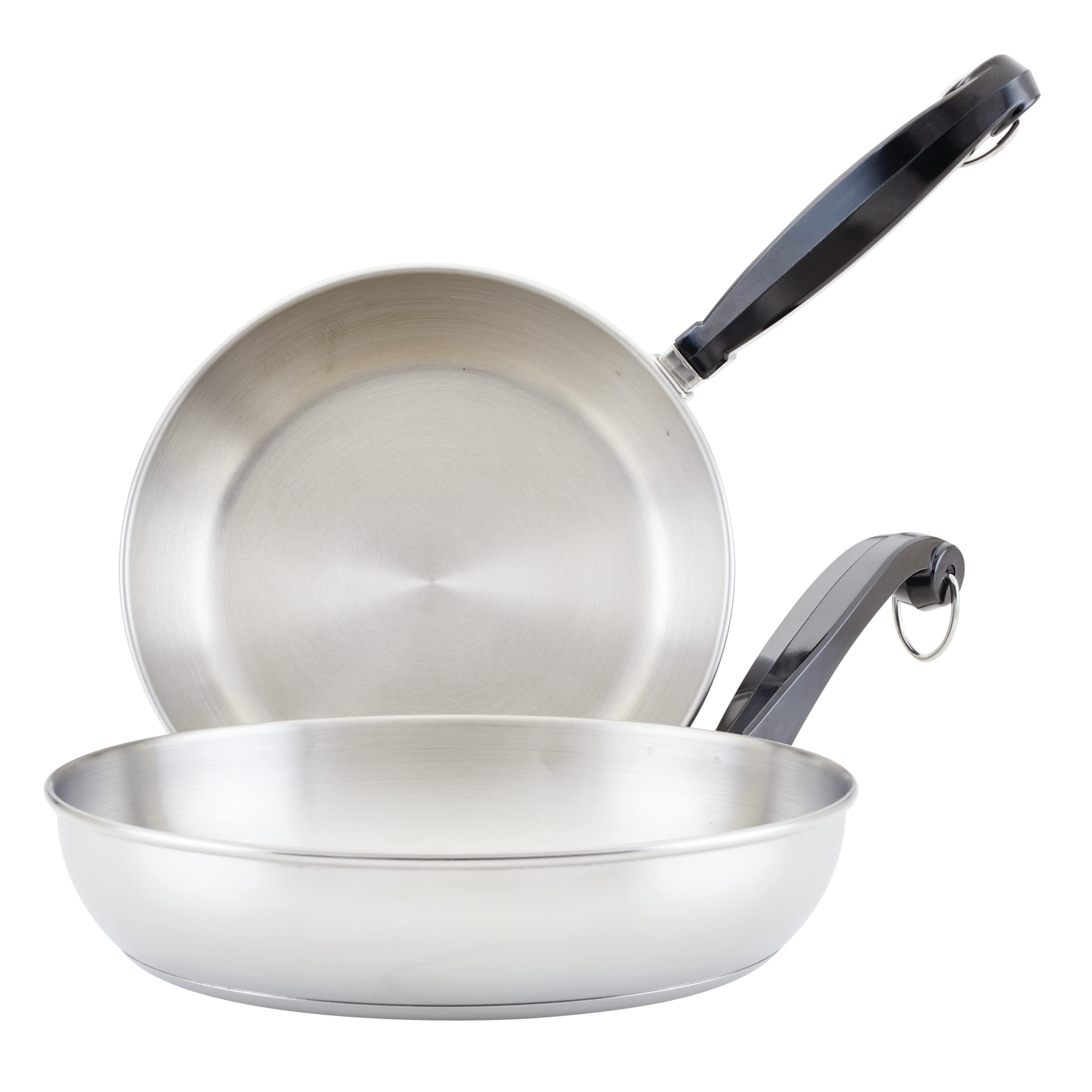Farberware Classic Stainless Steel 8.25" & 10" Frying Pan Set