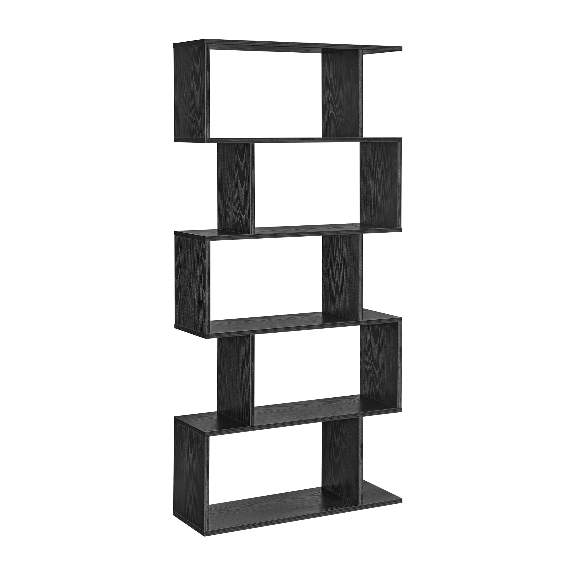 VASAGLE 5-Tier Bookshelf (Ebony Black)
