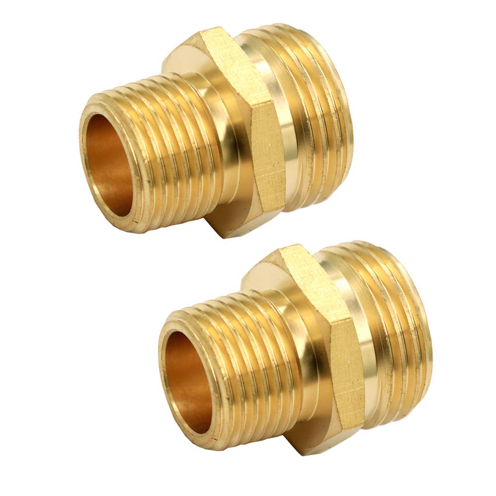 GESHATEN 3/4" GHT Male to 1/2" NPT Male (2-Pack)