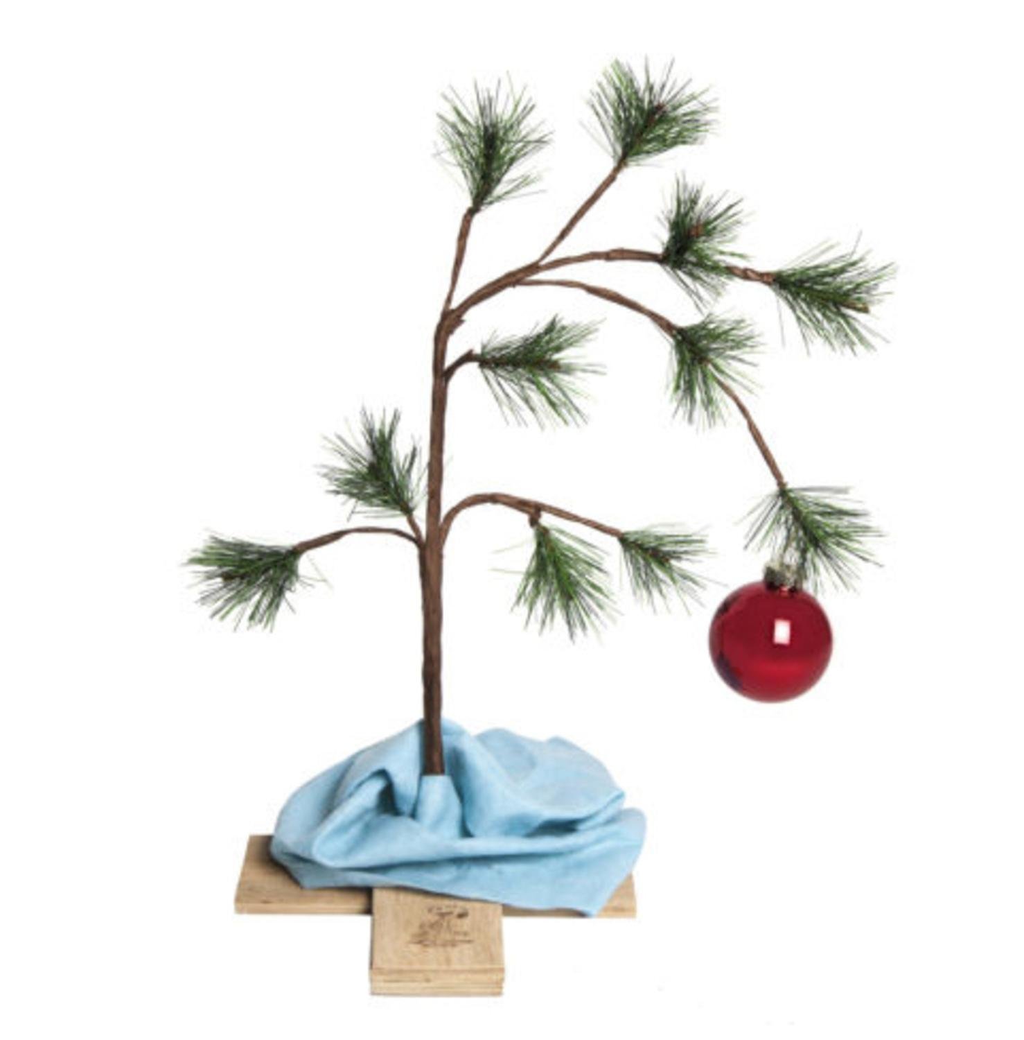 24" The Original Charlie Brown Artificial Christmas Tree Decoration - Unit