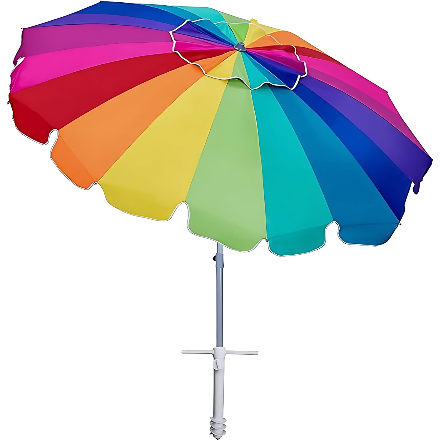 AMMSUN 7.5' Heavy-Duty Beach Umbrella