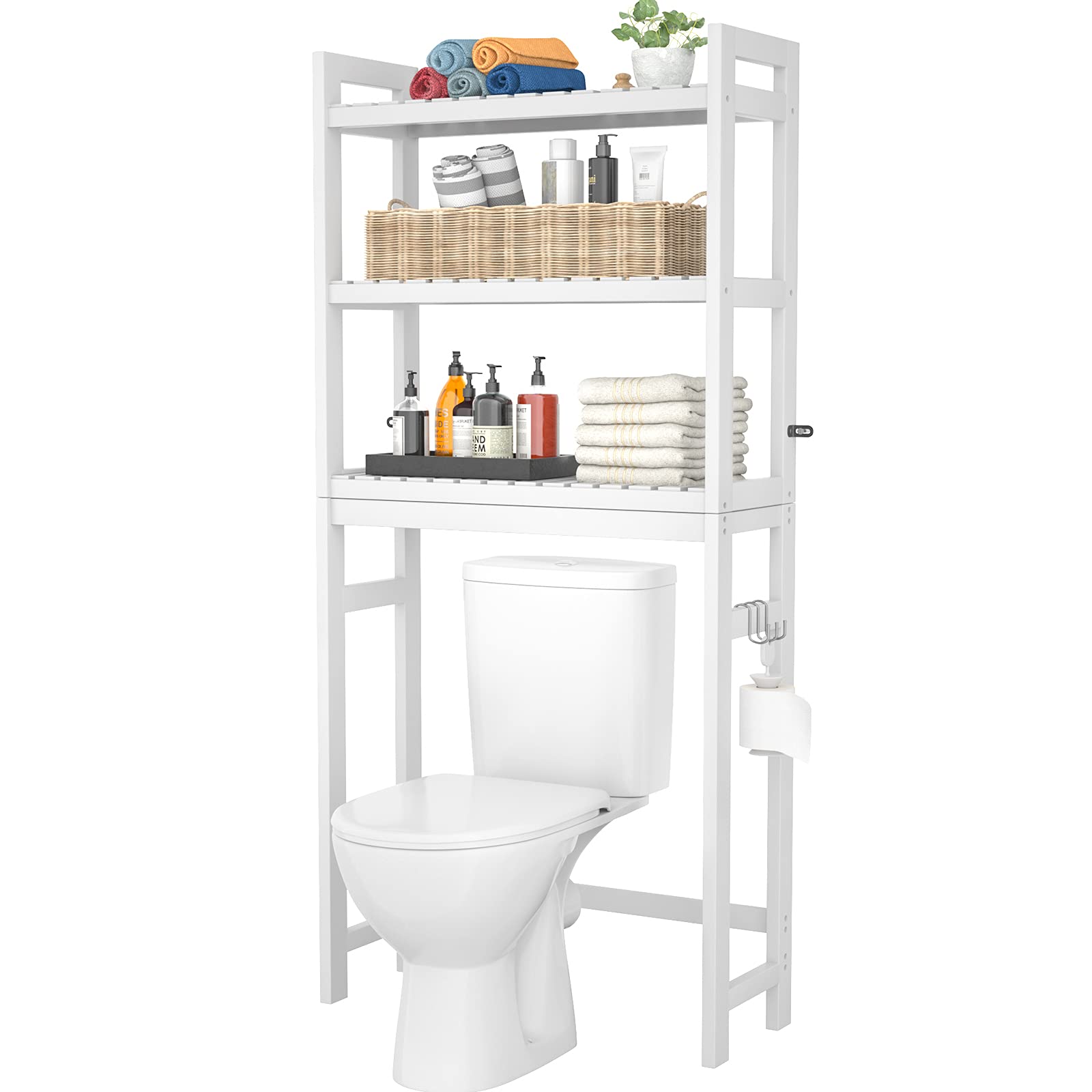 Homykic Bamboo Over-the-Toilet Rack
