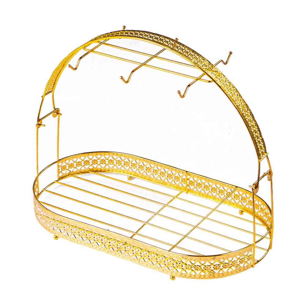 Wrought Iron Mug & Plate Rack