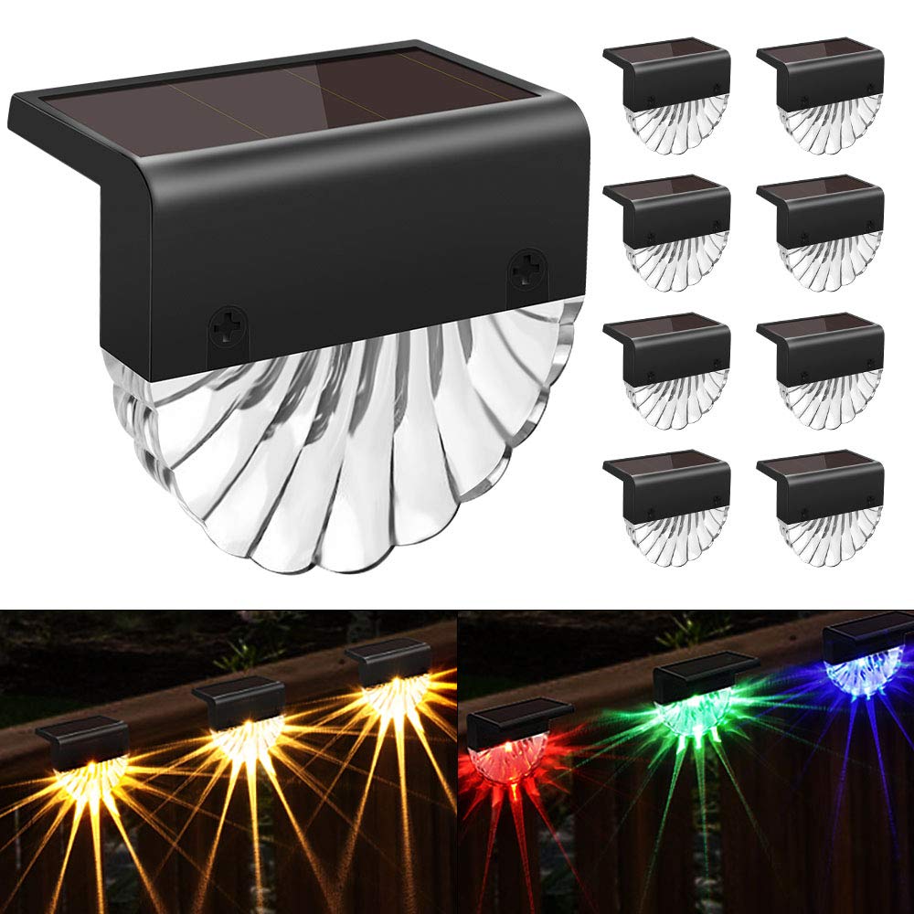 CIYOYO Solar Deck Lights 8-Pack