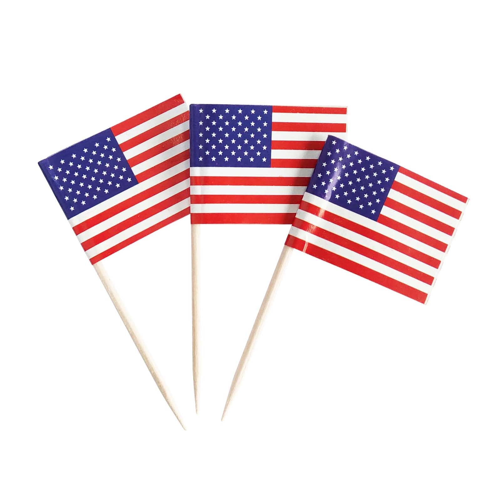 100-Pack American Flag Toothpicks