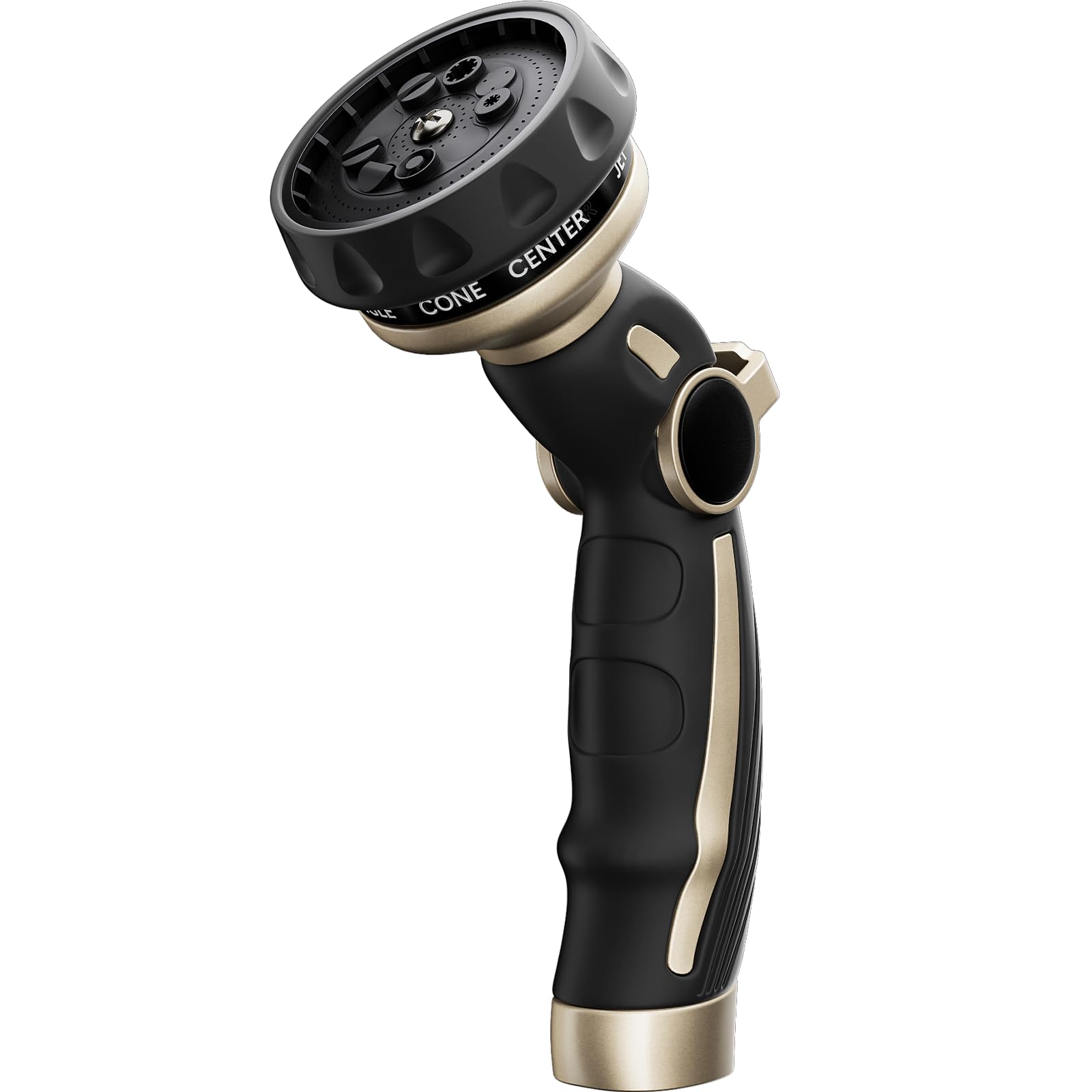 RESTMO Metal Hose Nozzle (9-Pattern, Thumb Control)