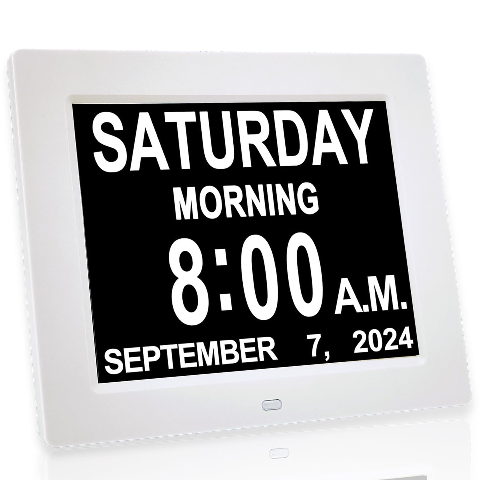 8" Digital Calendar Alarm Clock