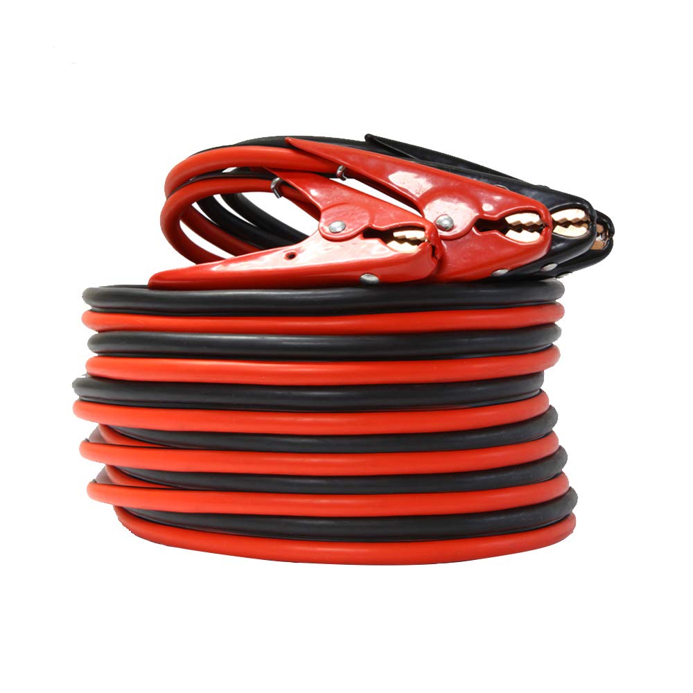 A ABIGAIL Heavy Duty Jumper Cables — 1 Gauge, 25 ft, 800A