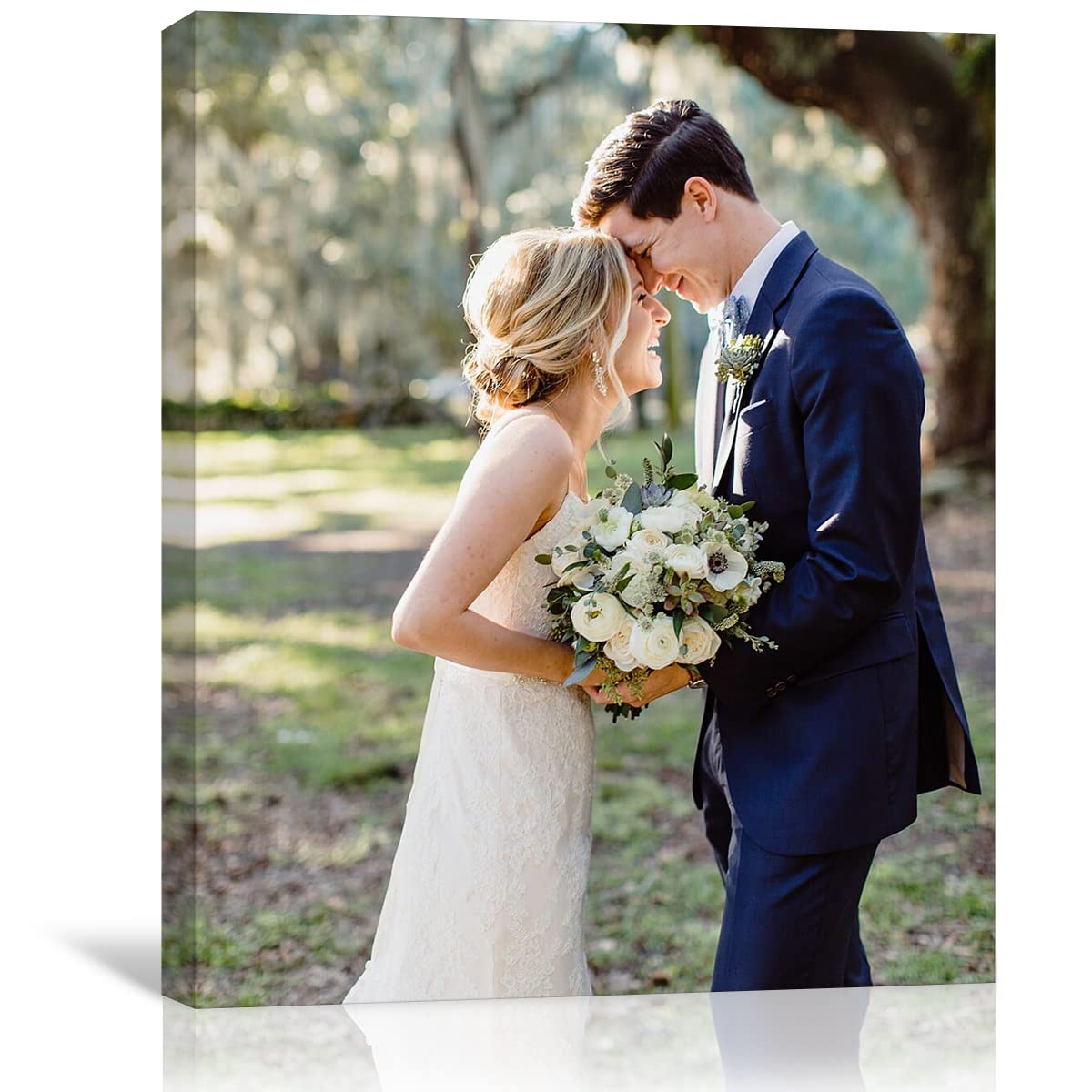 Custom Framed Canvas Prints With Your Photos - Personalized Picture To Canvas Wall Art (8" Wx10 H) - Gift Wrapping Available 8"L x 10"W