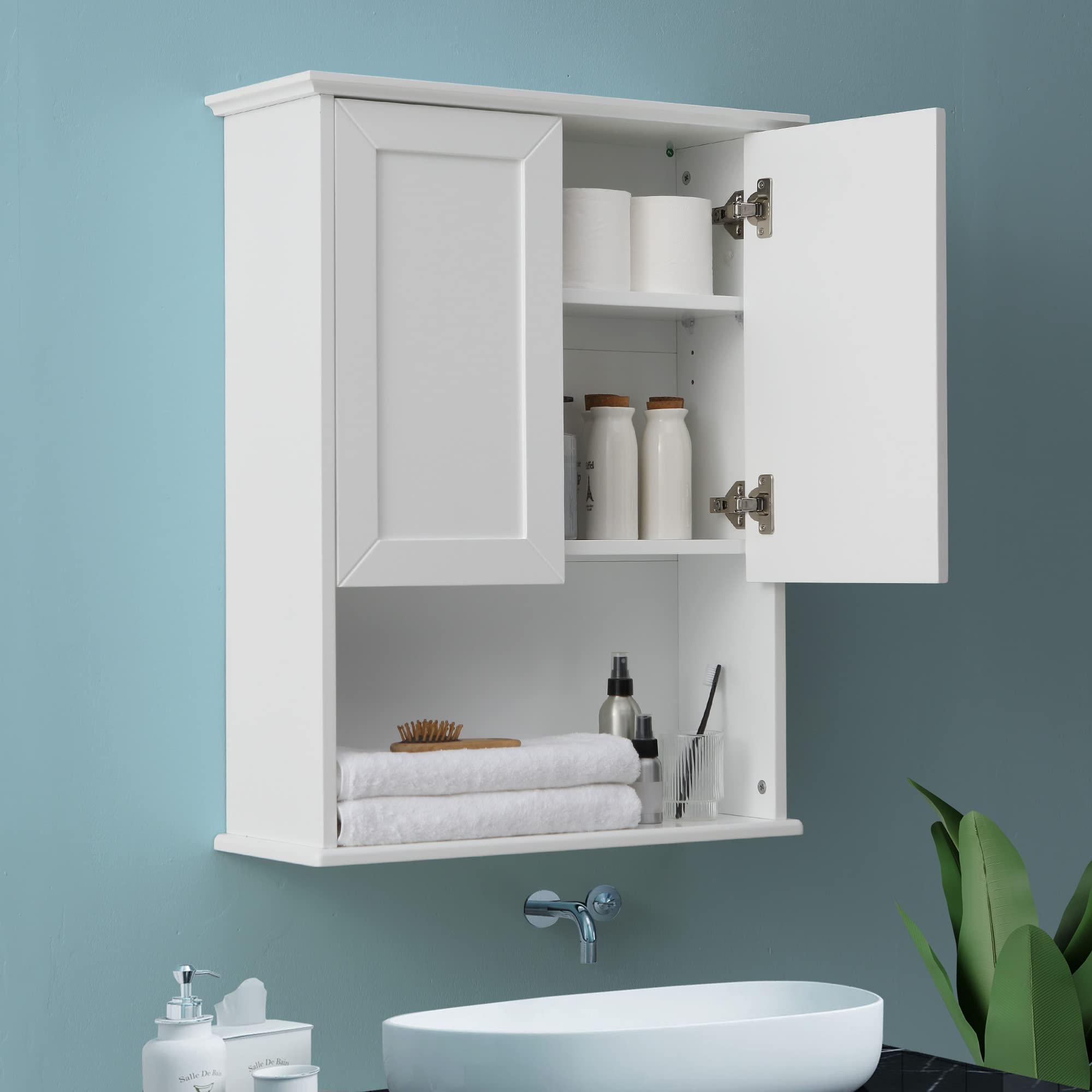 Vanirror Over-Toilet Wooden Medicine Cabinet