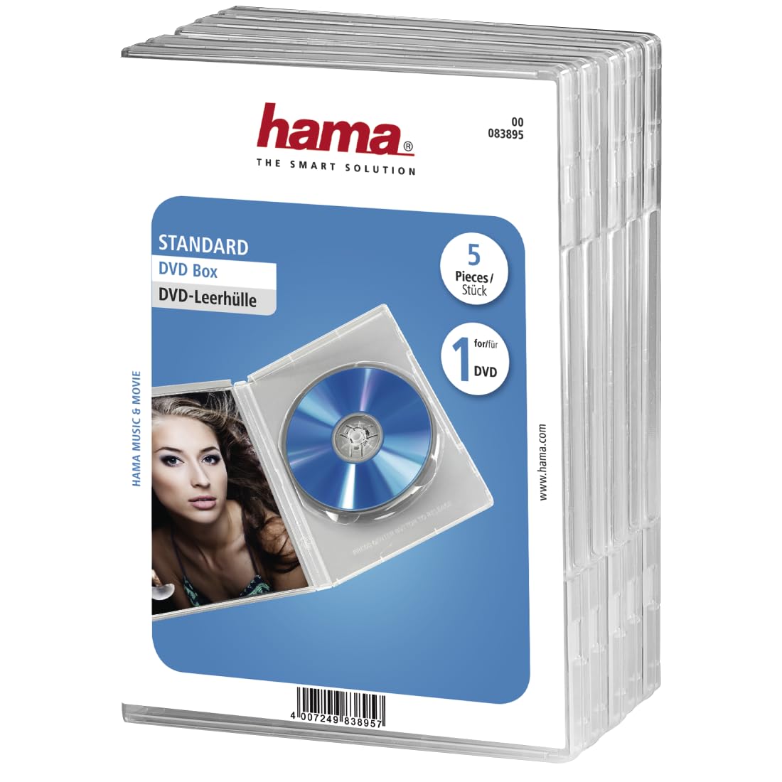 Hama 5-Pack Jewel DVD Cases