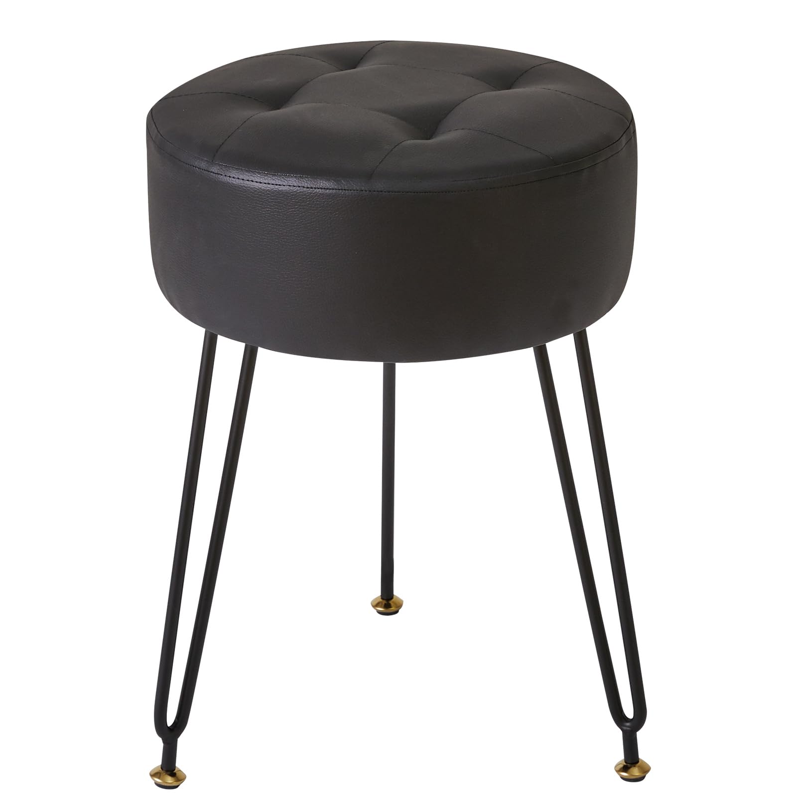 IBUYKE Faux Leather Round Vanity Stool