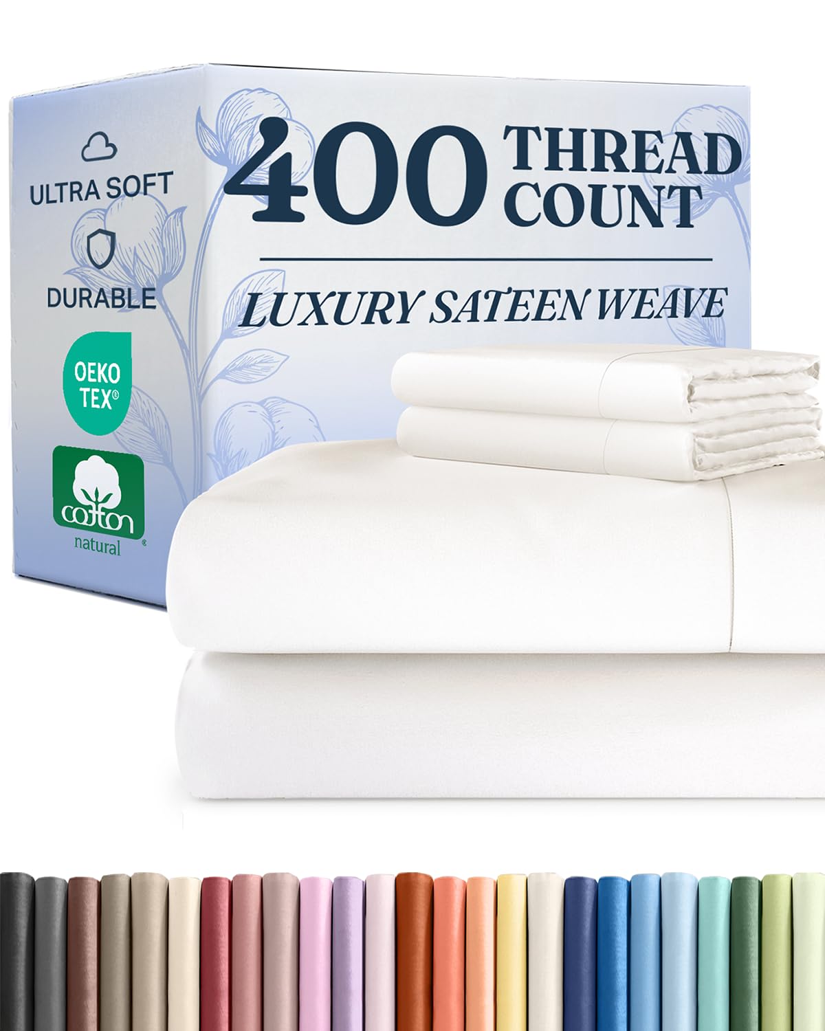 400 TC Cotton Sateen Sheet Set