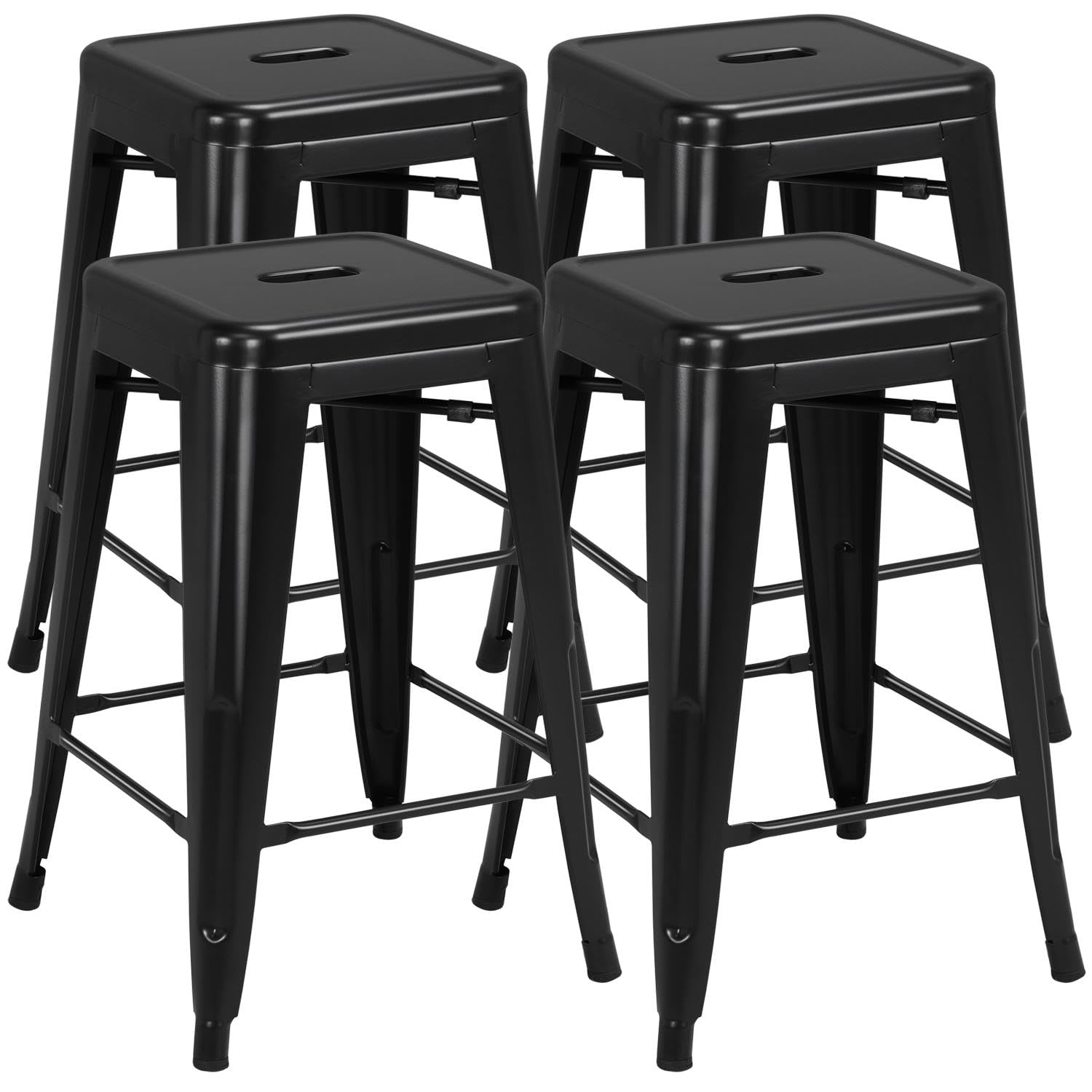 Yaheetech 24" Metal Backless Barstool