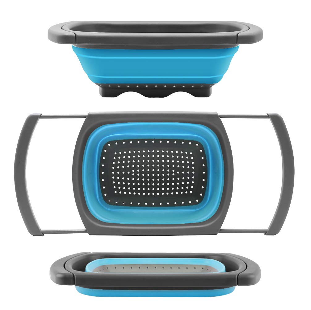 Qimh Collapsible Over-the-Sink Colander